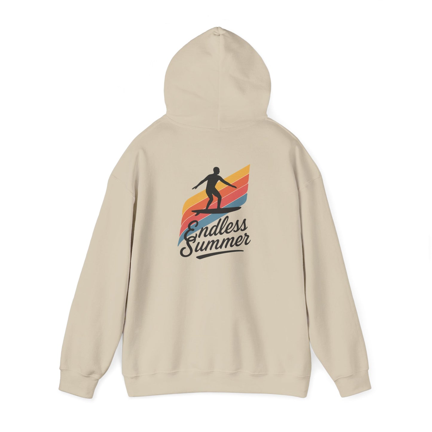 Endless Summer Surf Hoodie — Retro Sunset Skateboard Pullover