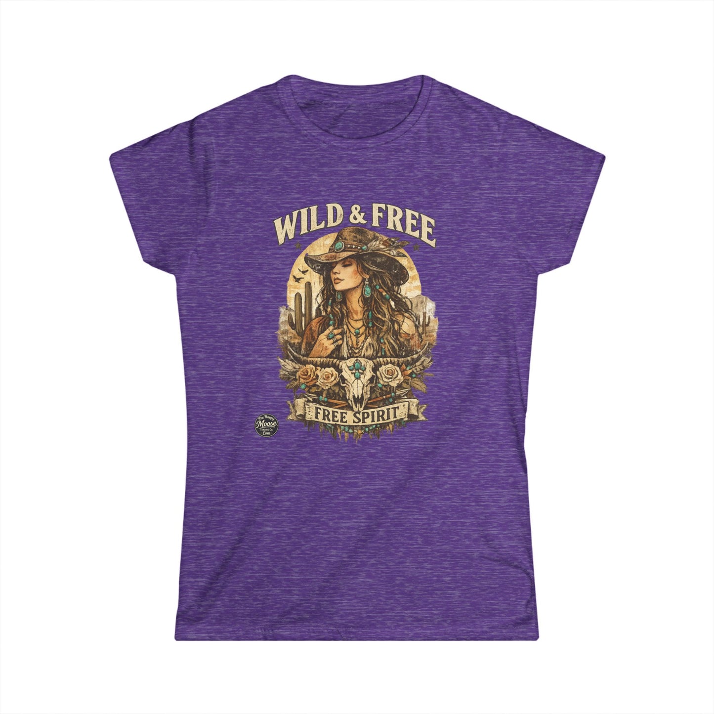 Wild & Free 'Free Spirit' Boho Western Women's Tee