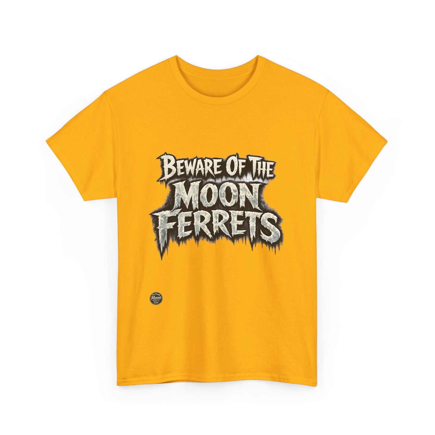 Beware of the Moon Ferrets T-Shirt — Cute Spooky Ferret Graphic Tee