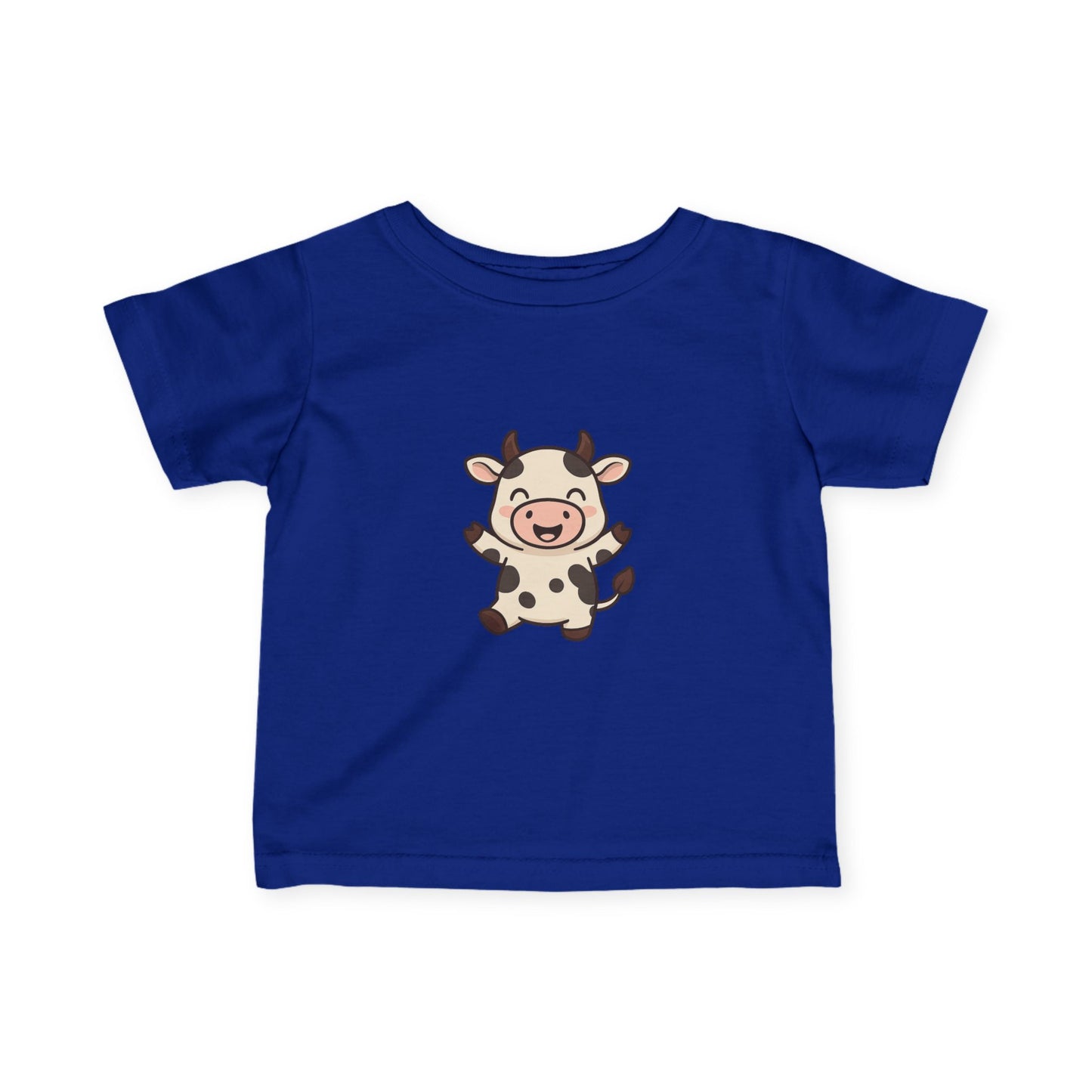 Cute Baby Cow Infant Tee — Adorable Cartoon Calf Bodysuit Shirt