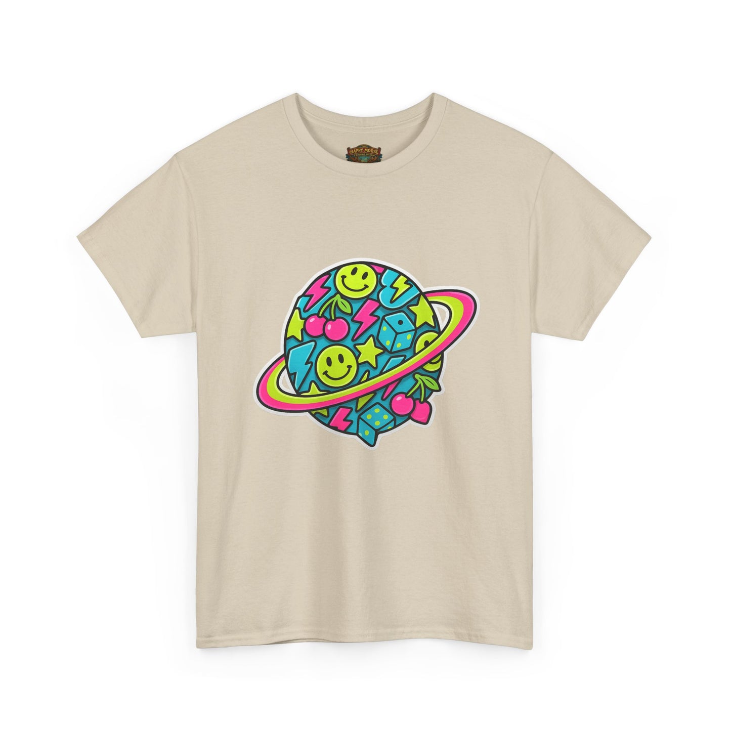 Smiley Planet T-Shirt | Space Cute Graphic Tee