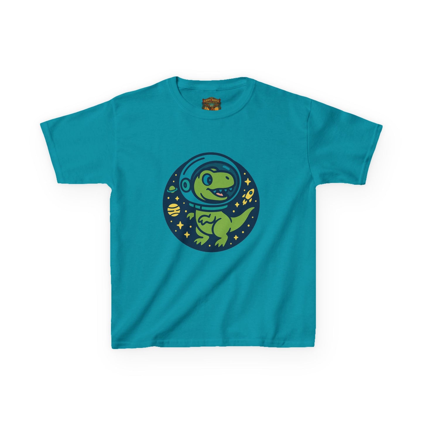 Kids Tee — Space Dino Astronaut Graphic