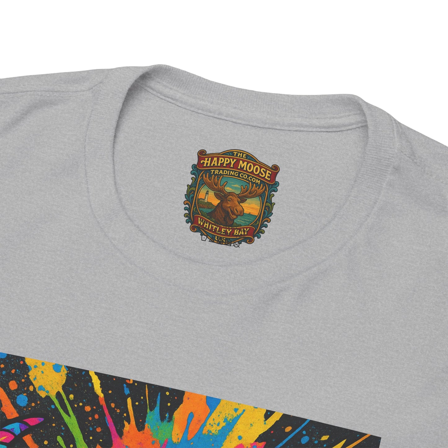 Psychedelic Highland Cow T-Shirt | Retro Rainbow Cow Art 4