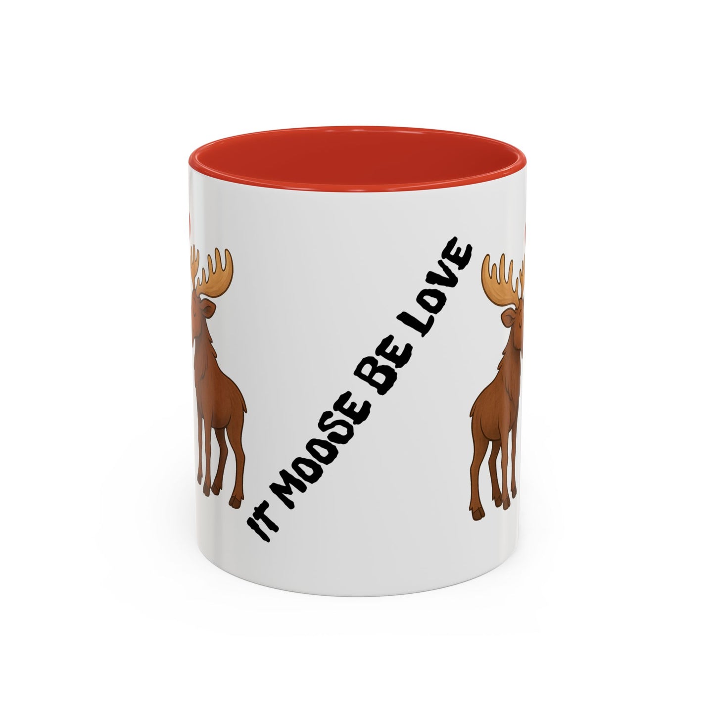 It Moose Be Love Coffee Mug — Cute Romantic Moose Couples Accent Mug (11/15oz)