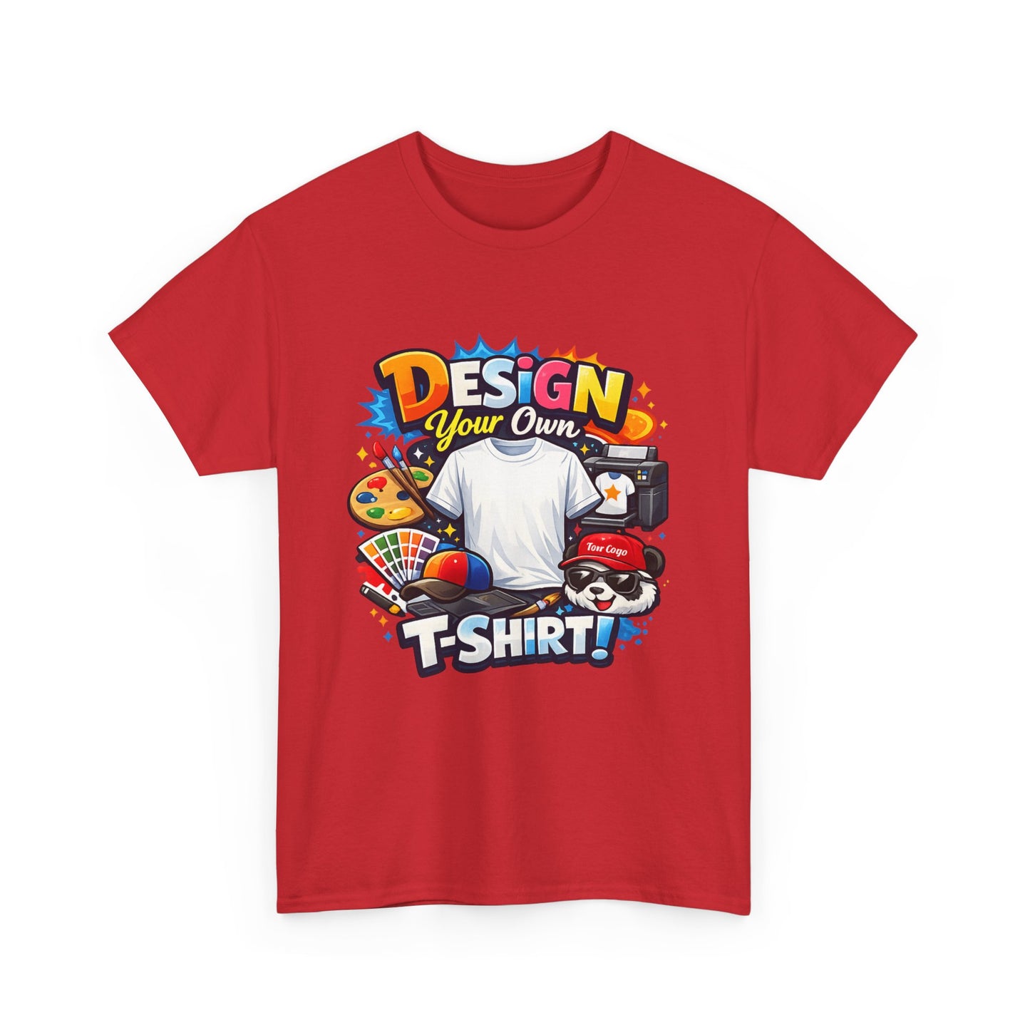 Custom 'Design Your Own' T-Shirt — Personalized Graphic Tee (Front And Rear Print)
