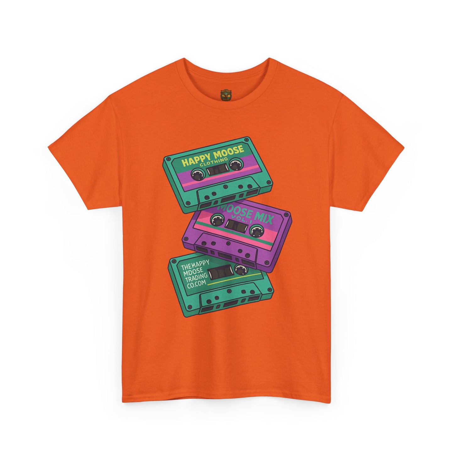 Cassette Stack Tee — Retro 80s Mixtape Graphic T-Shirt