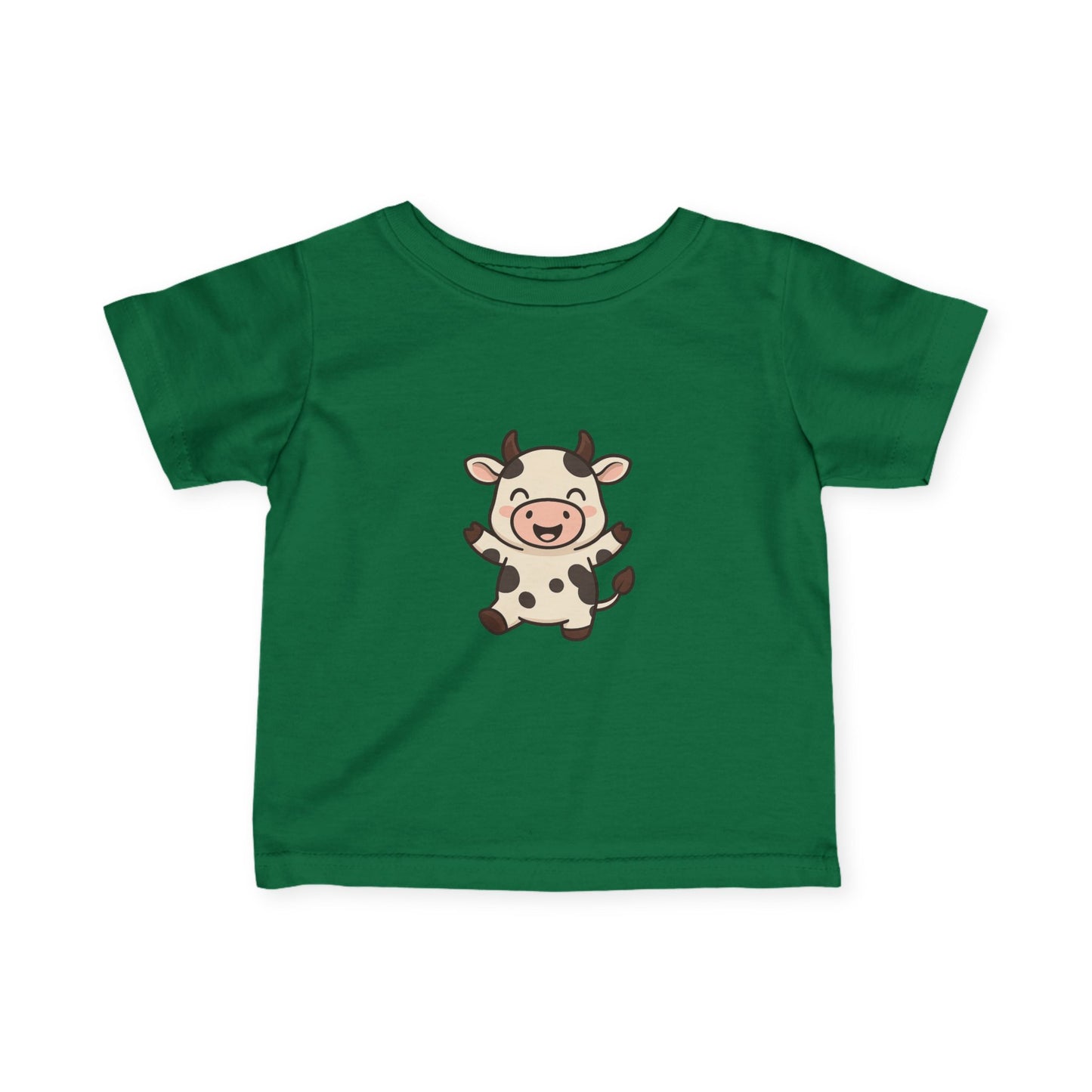 Cute Baby Cow Infant Tee — Adorable Cartoon Calf Bodysuit Shirt