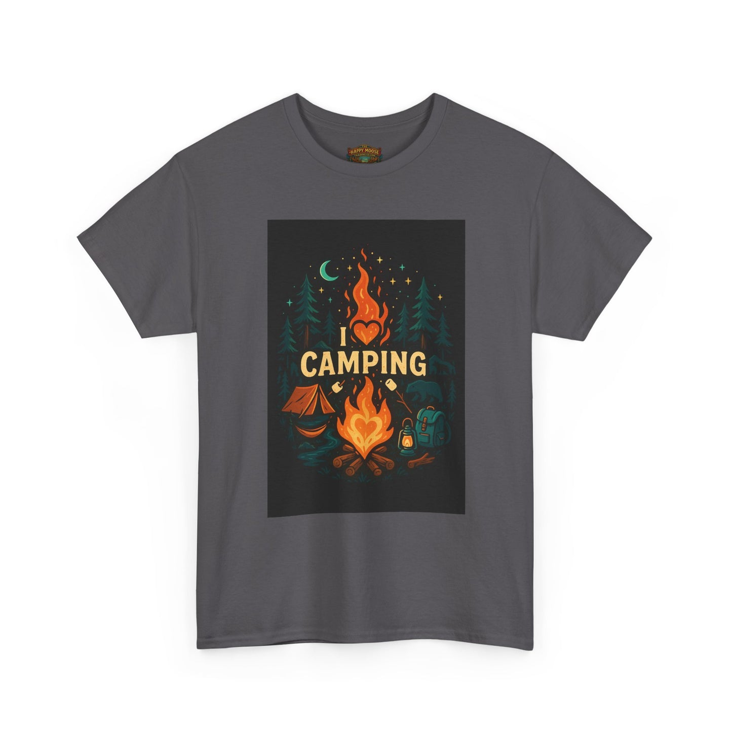 Camping Campfire Graphic Tee | Outdoor Adventure Shirt