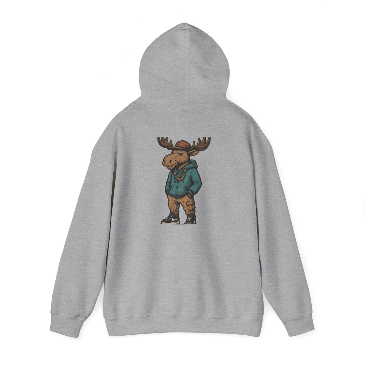 Moose Hoodie — Casual Streetwear Graphic Pullover