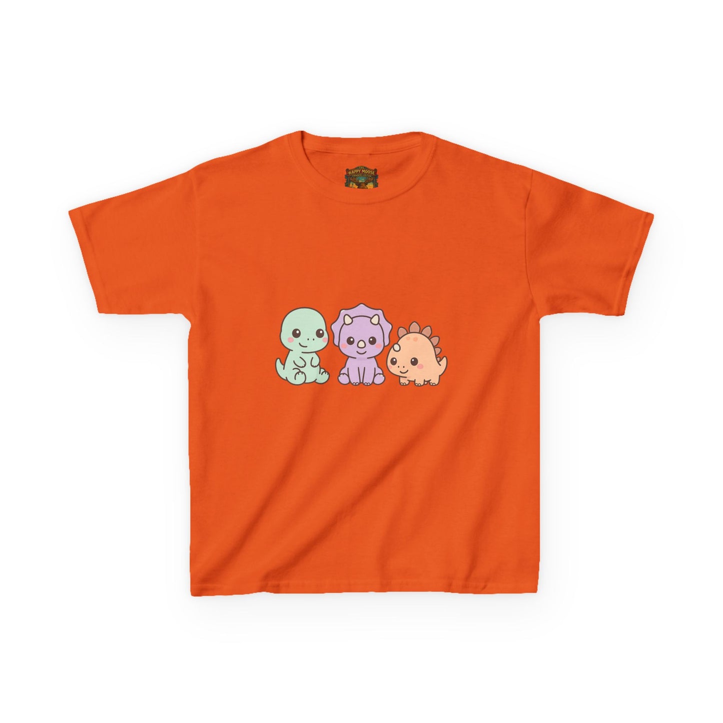 Kids Dino Trio T‑Shirt — Cute Pastel Dinosaur Graphic Tee for Toddlers & Children