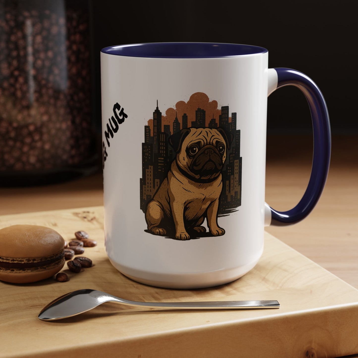 My Pug Mug Coffee Mug — Rustic Mountain Sunset Design