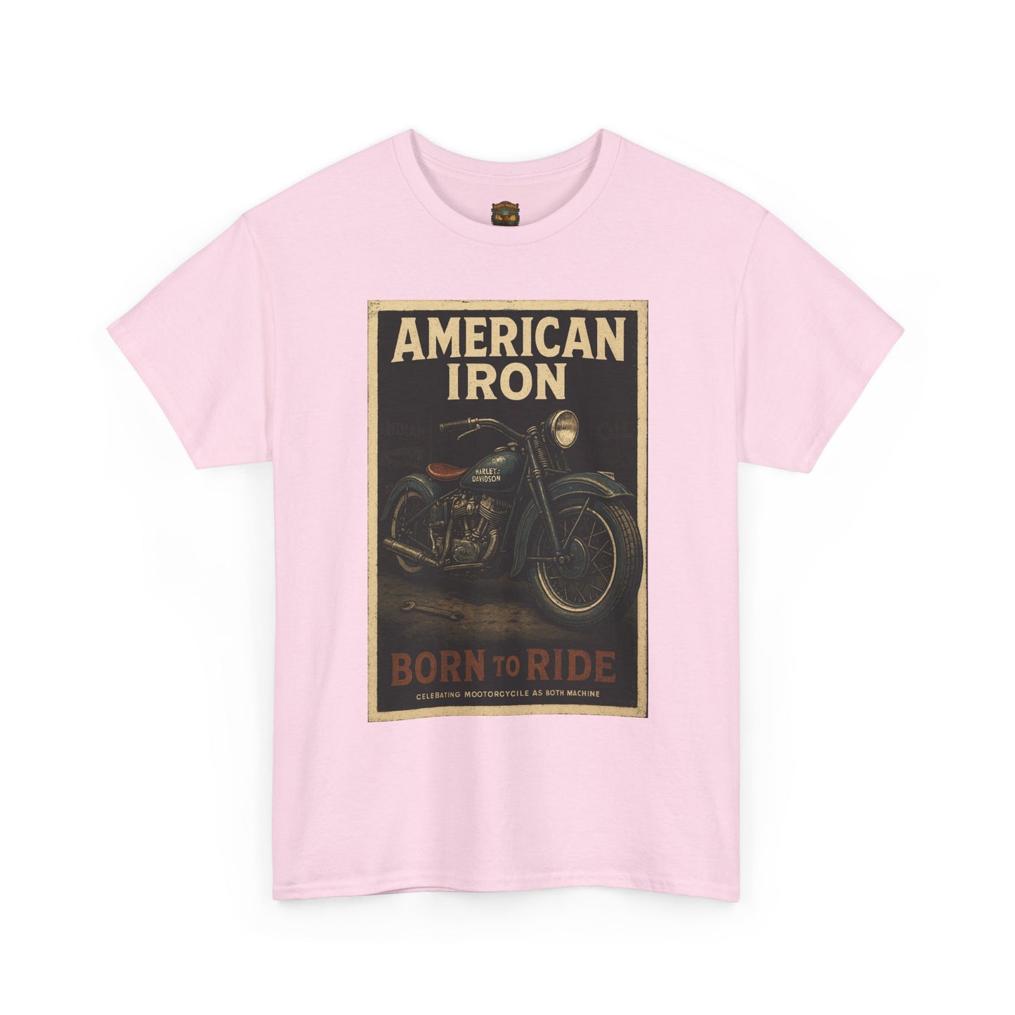 American Iron Motorcycle Poster Tee | Born to Ride