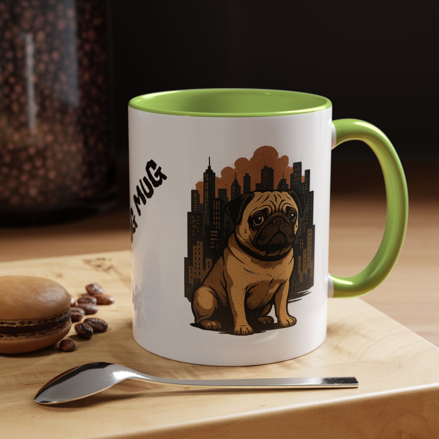 My Pug Mug Coffee Mug — Rustic Mountain Sunset Design