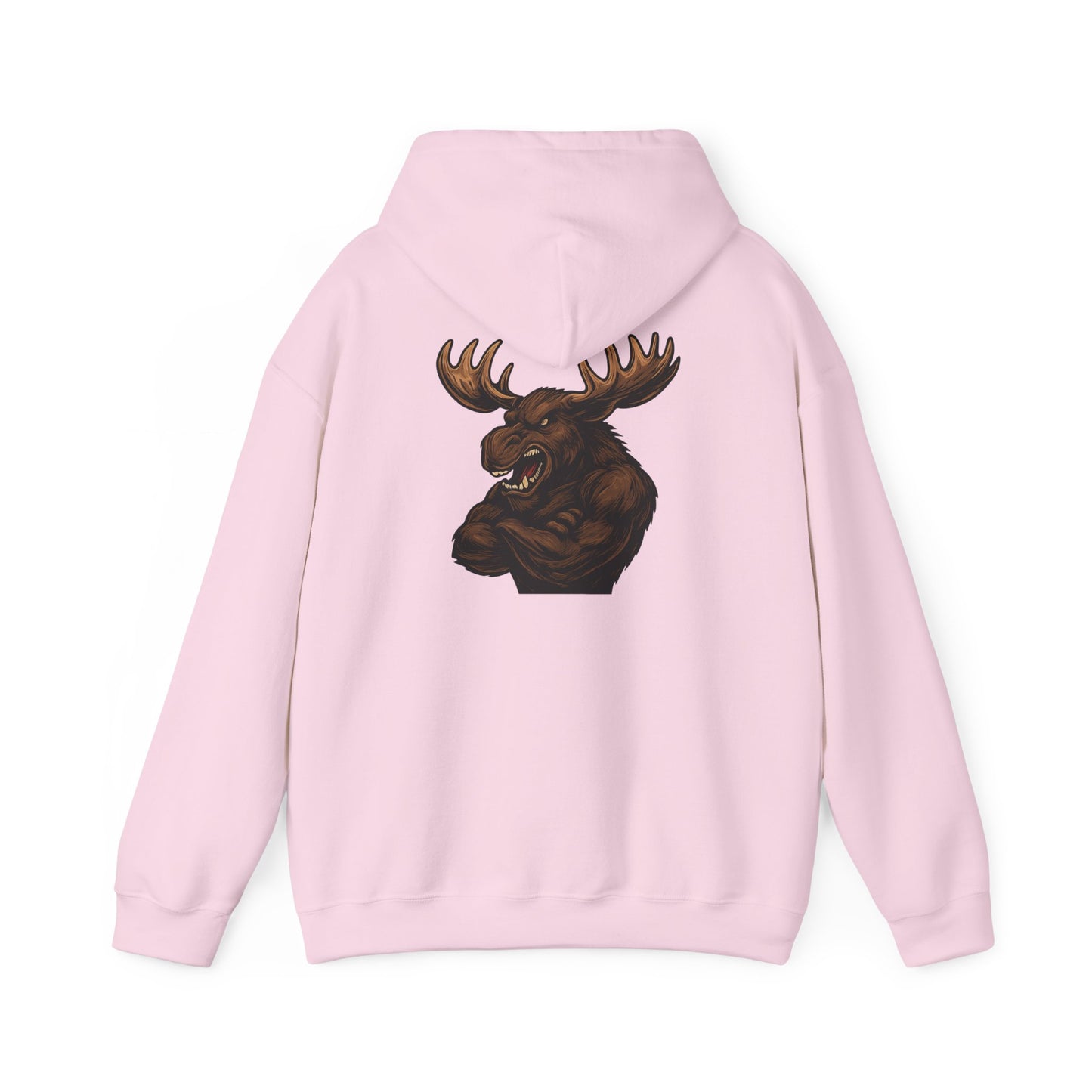 Ferocious Moose Head Graphic Hoodie — Bold Wilderness Outdoor Pullover