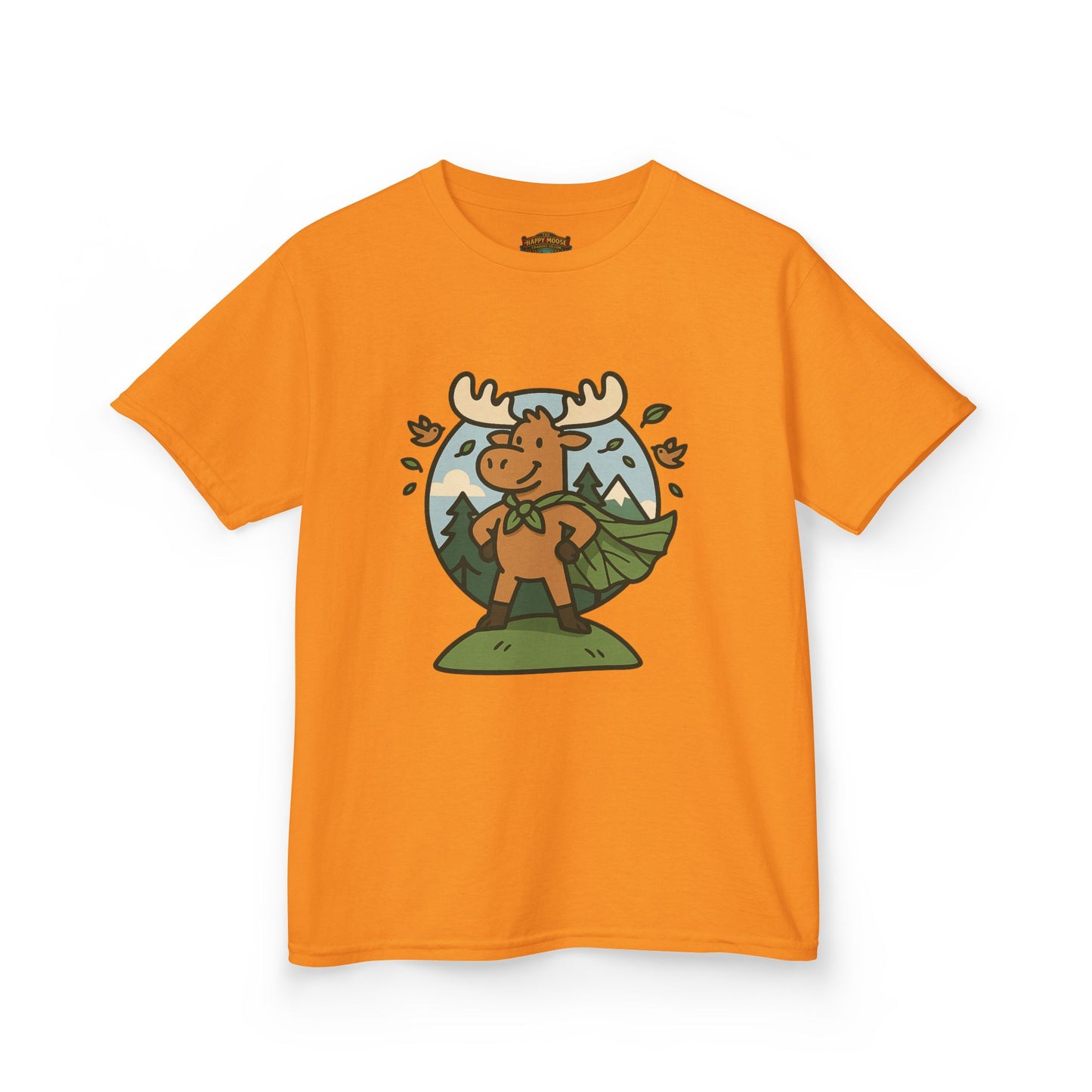 Kids Moose Graphic Tee — Cute Woodland Animal Shirt for Children
