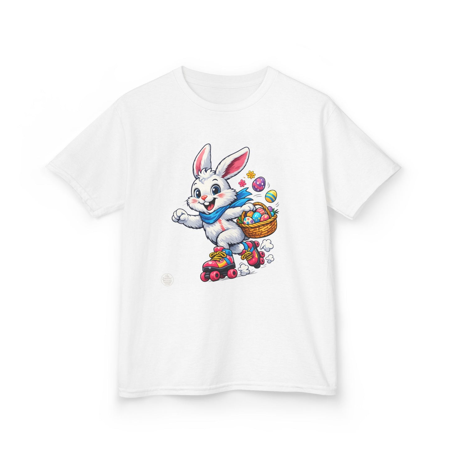 Kids Easter Bunny T-Shirt — Bunny with Easter Eggs Basket