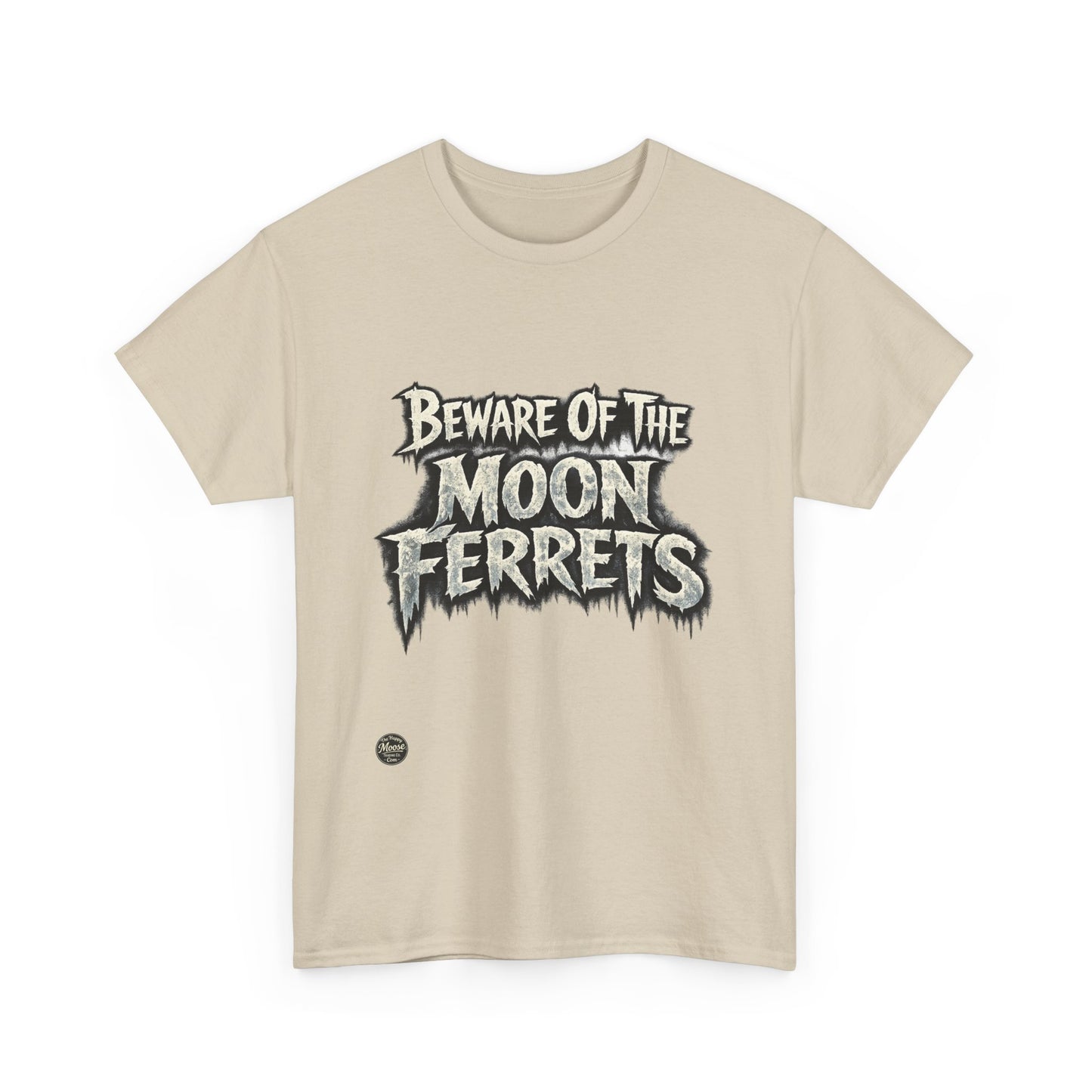 Beware of the Moon Ferrets T-Shirt — Cute Spooky Ferret Graphic Tee