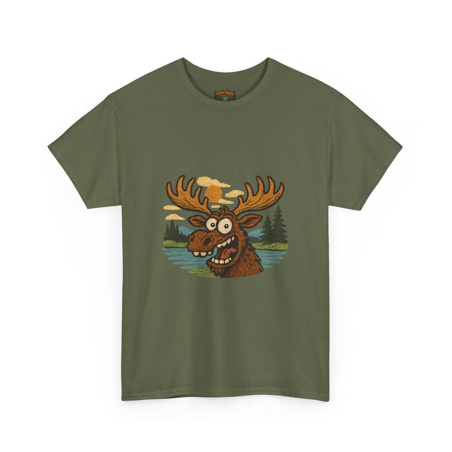 Moose Lake Graphic Tee — Funny Woodland Moose T-Shirt