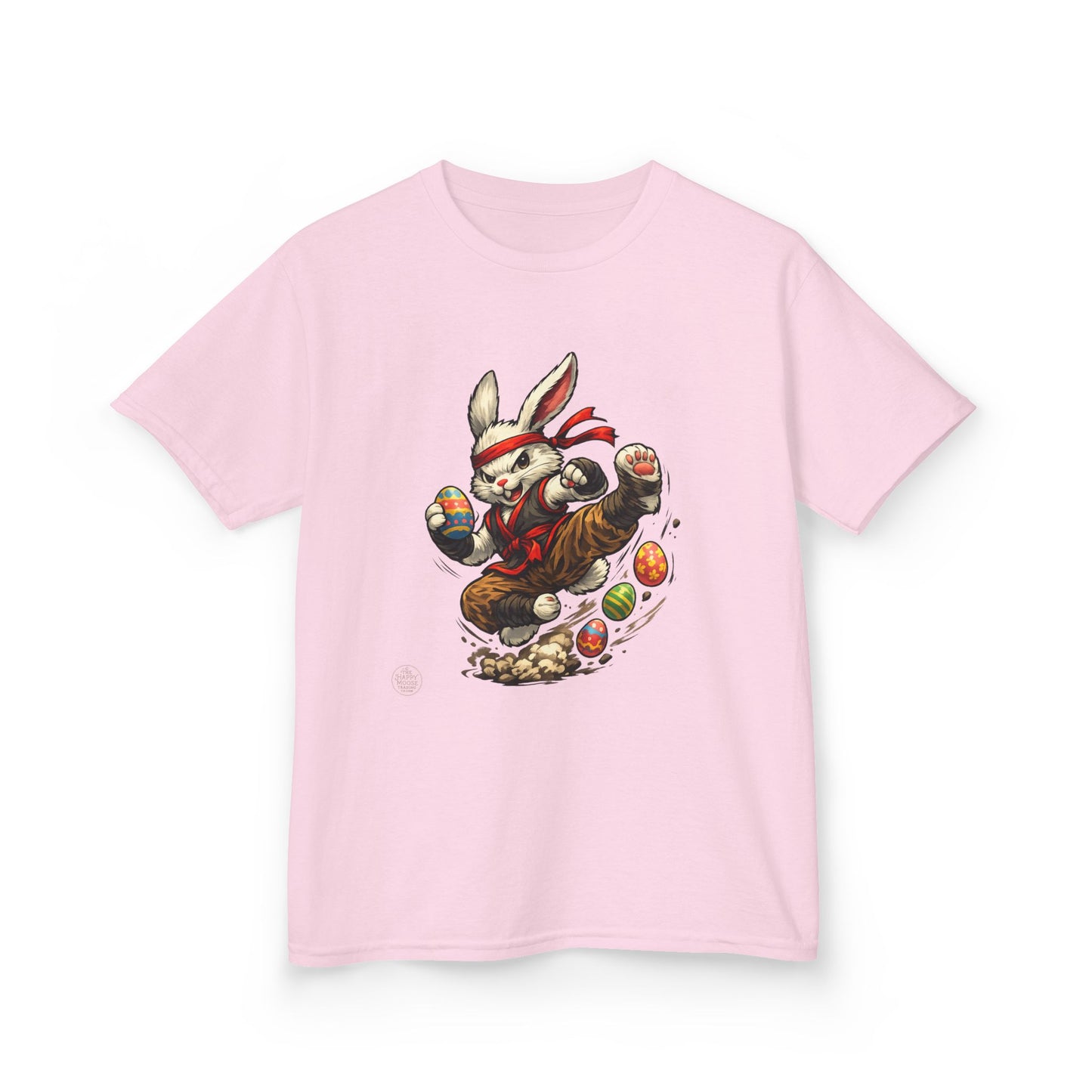 Kids Tee — Playful Easter Bunny with Colorful Eggs