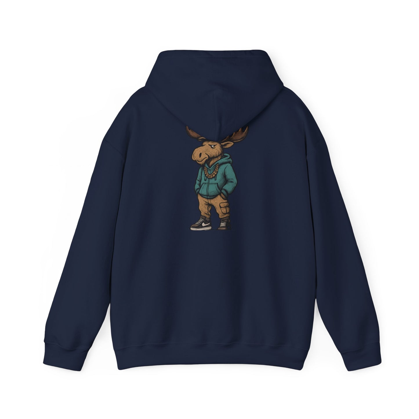 Moose Hoodie — Casual Streetwear Graphic Pullover