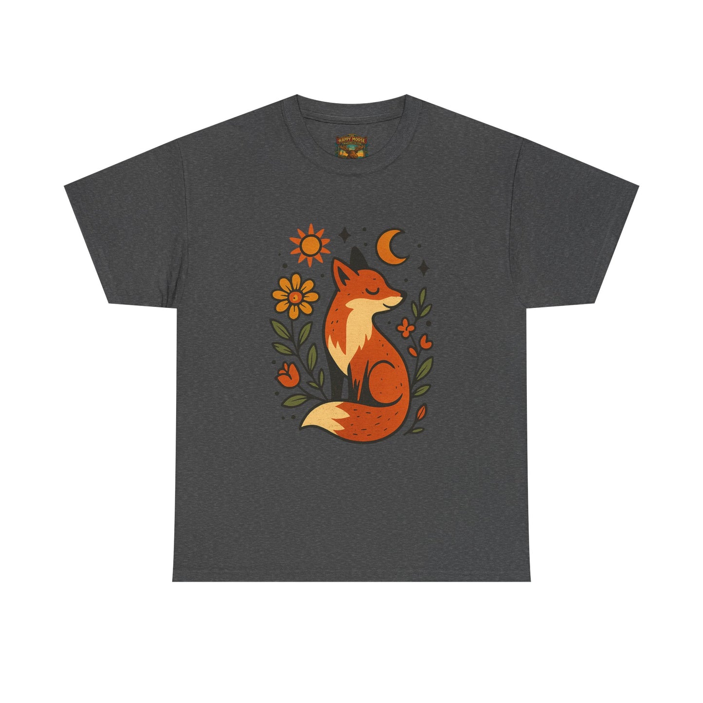 Fox Illustration T-Shirt | Cute Woodland Animal Tee