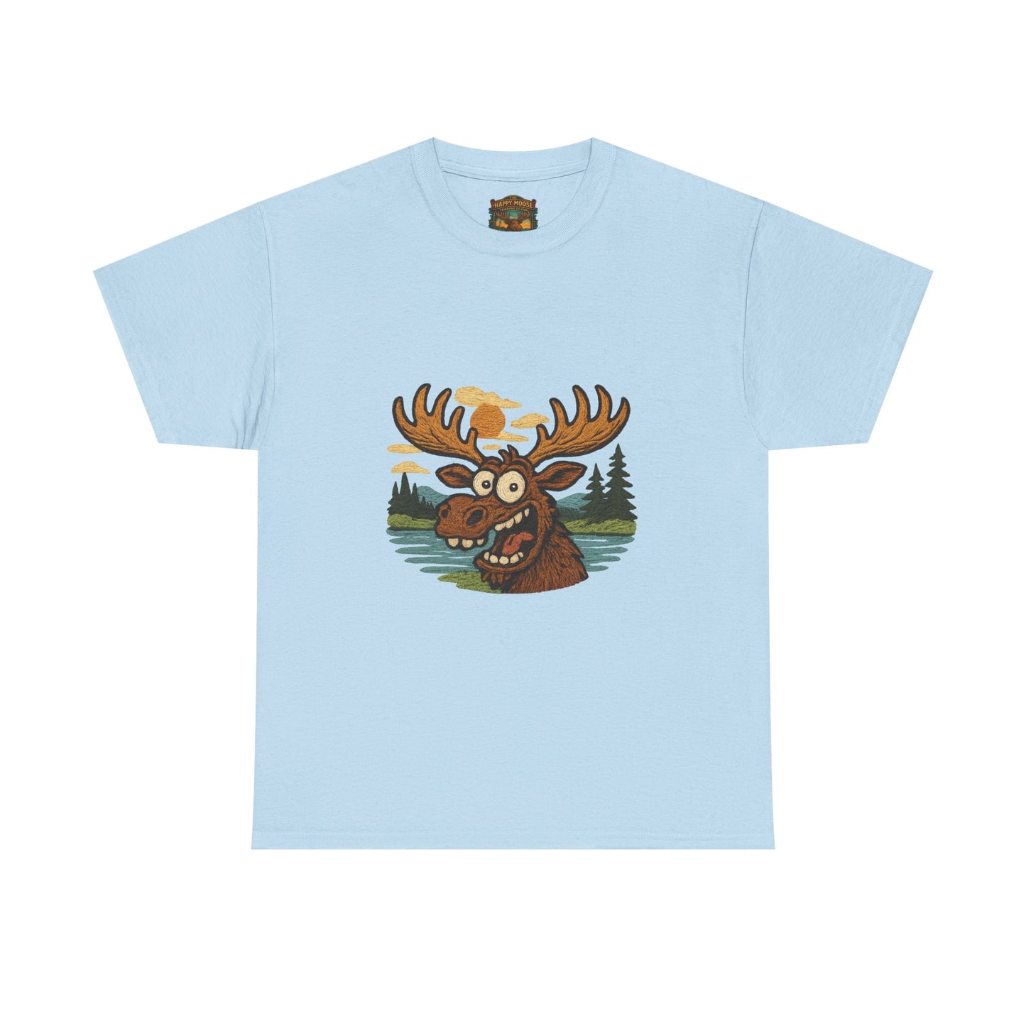 Moose Lake Graphic Tee — Funny Woodland Moose T-Shirt
