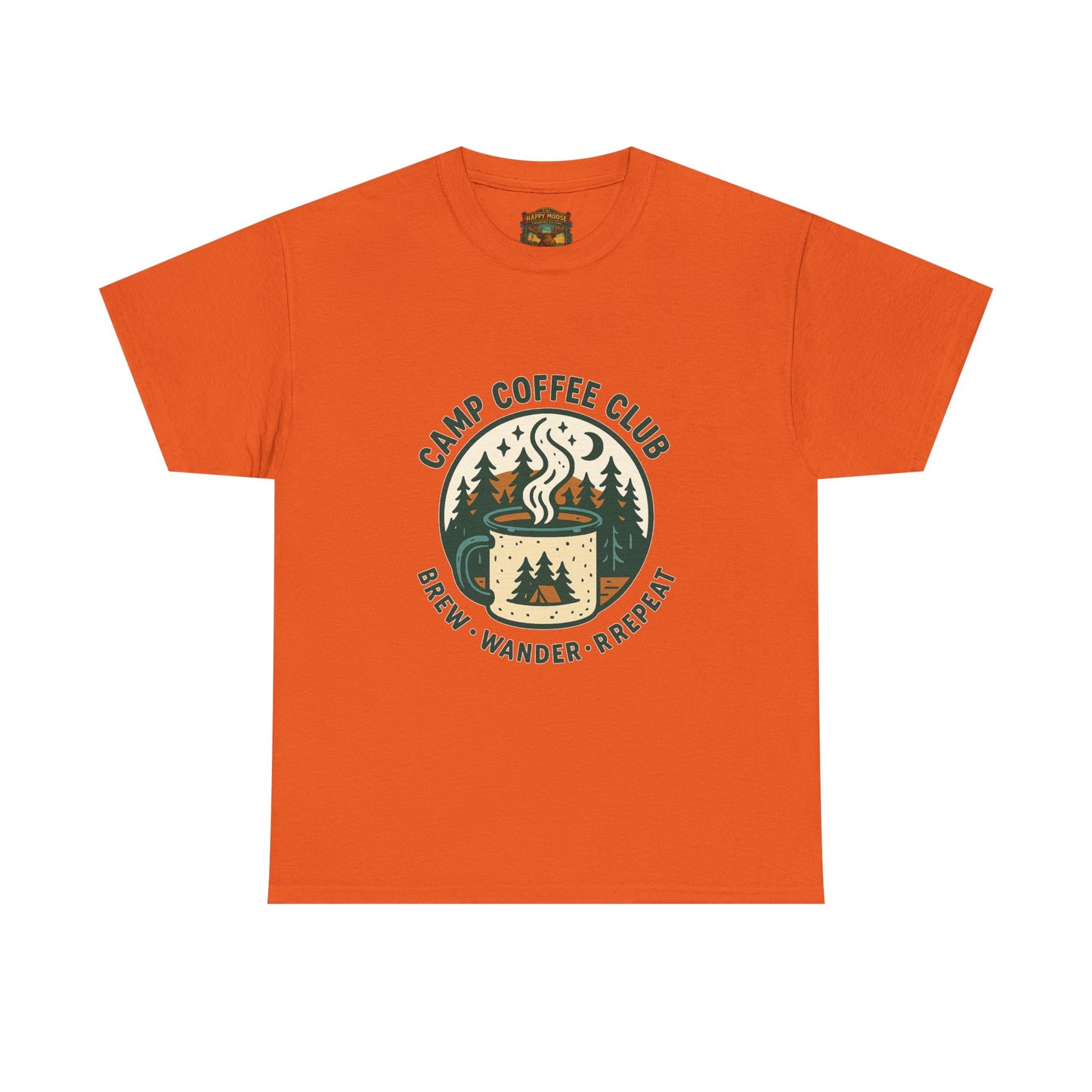 Camp Coffee T-Shirt — 'CAMP COFFEE' Retro Outdoor Tee