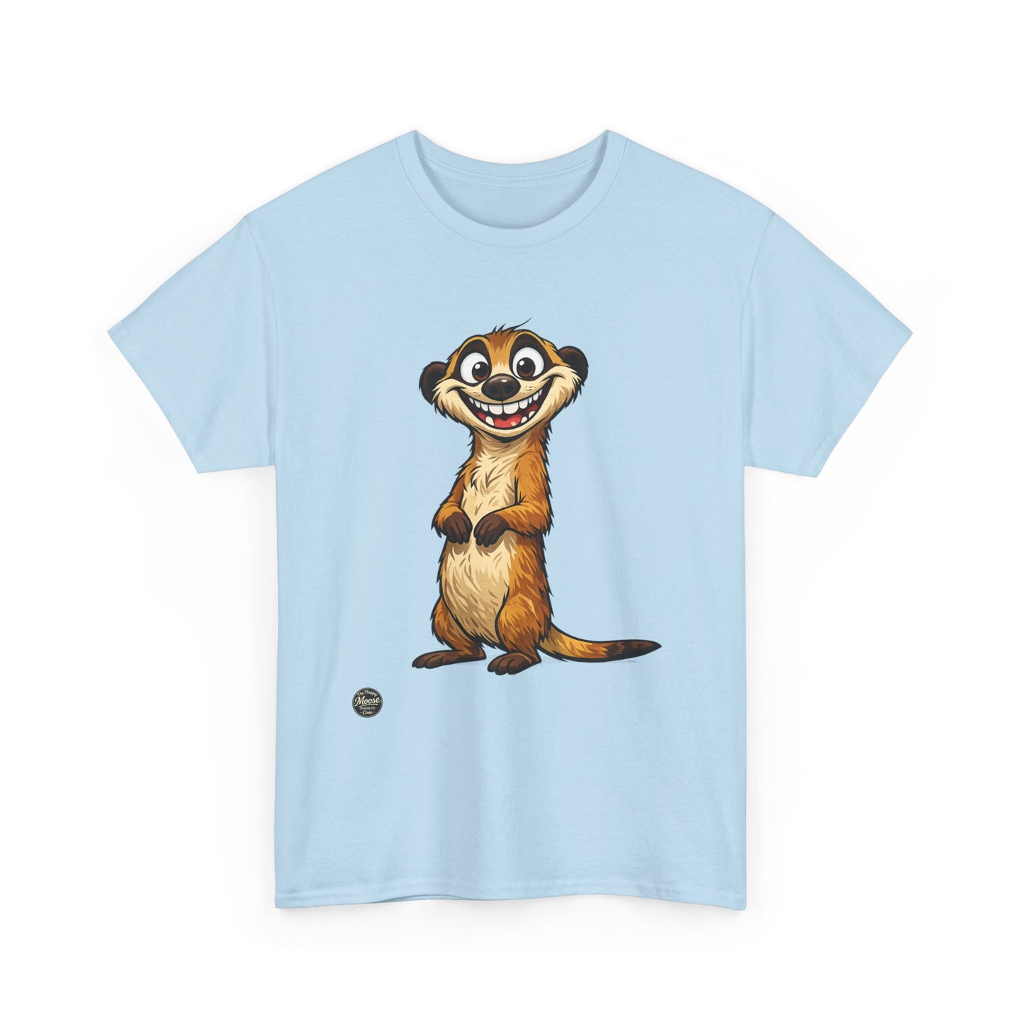 Meerkat Cute Cartoon T-Shirt — Playful Wildlife Tee