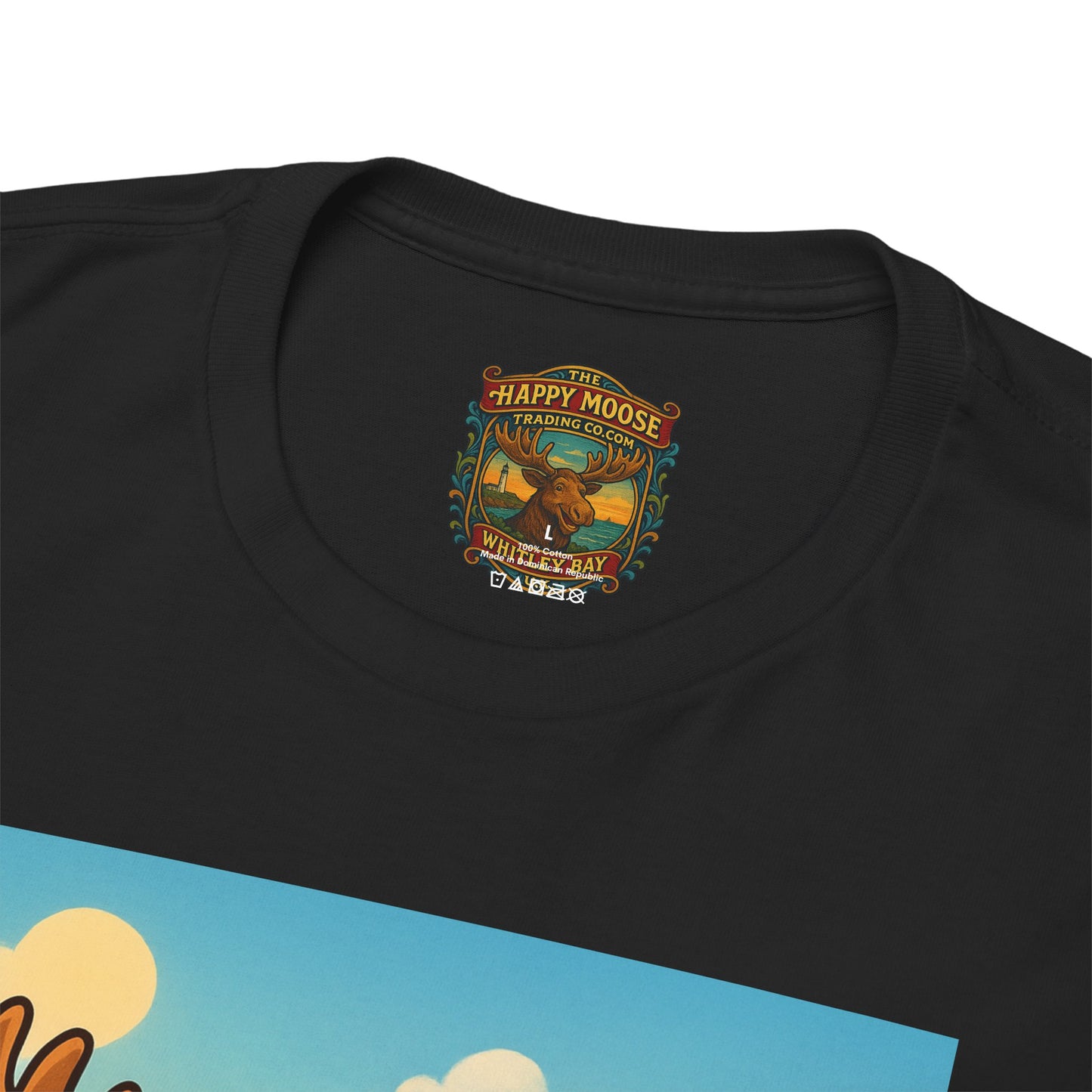 Happy Moose on a Motorcycle T-Shirt | Vintage Biker Animal Tee