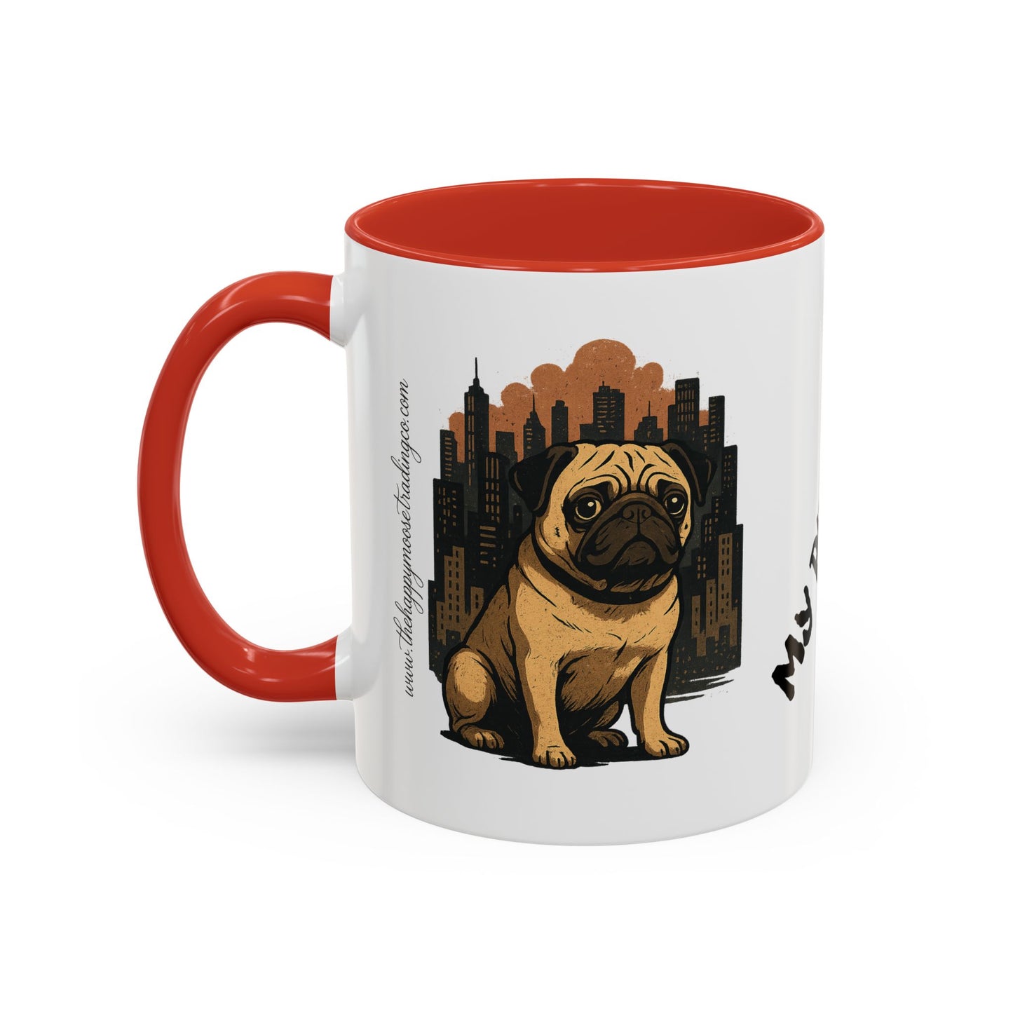 My Pug Mug Coffee Mug — Rustic Mountain Sunset Design