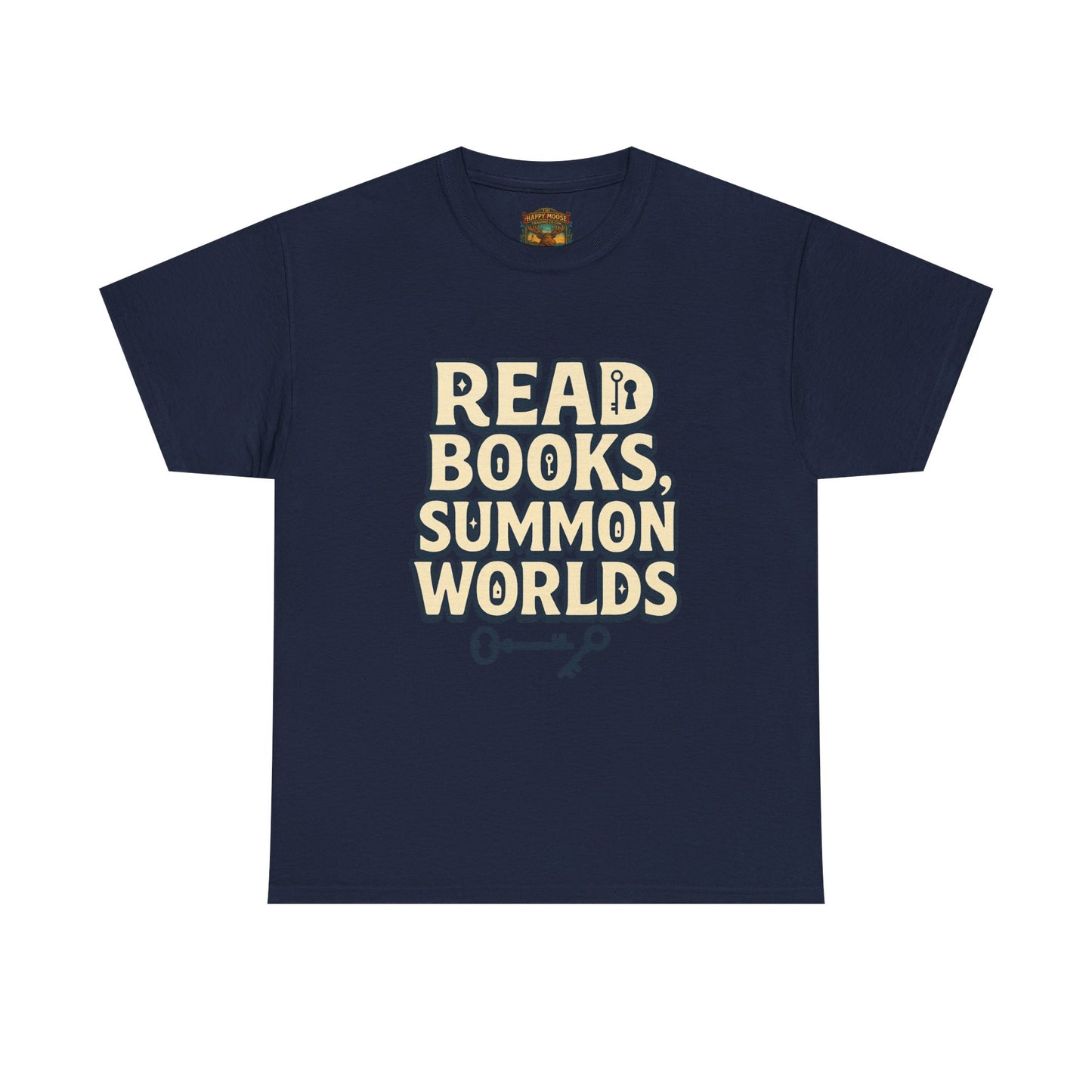 Read Books Summon Worlds T-Shirt — Literary Fantasy Book Lover Tee