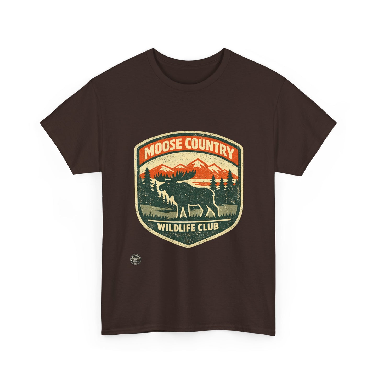 Moose Country Wildlife Club T-Shirt — Outdoor Hunting & Nature Tee