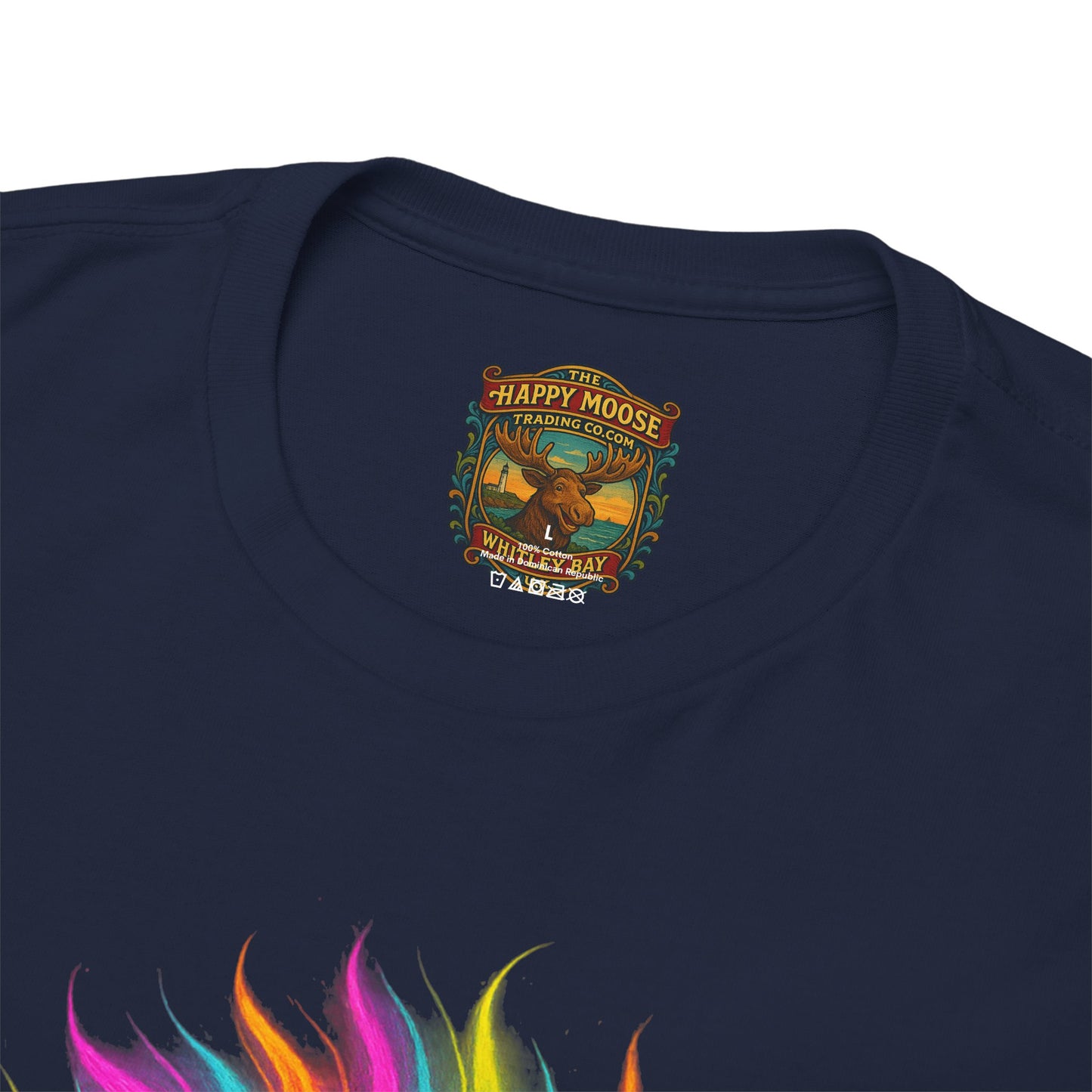 Colorful Highland Cow T-Shirt — Vibrant Rainbow Yak Graphic Tee