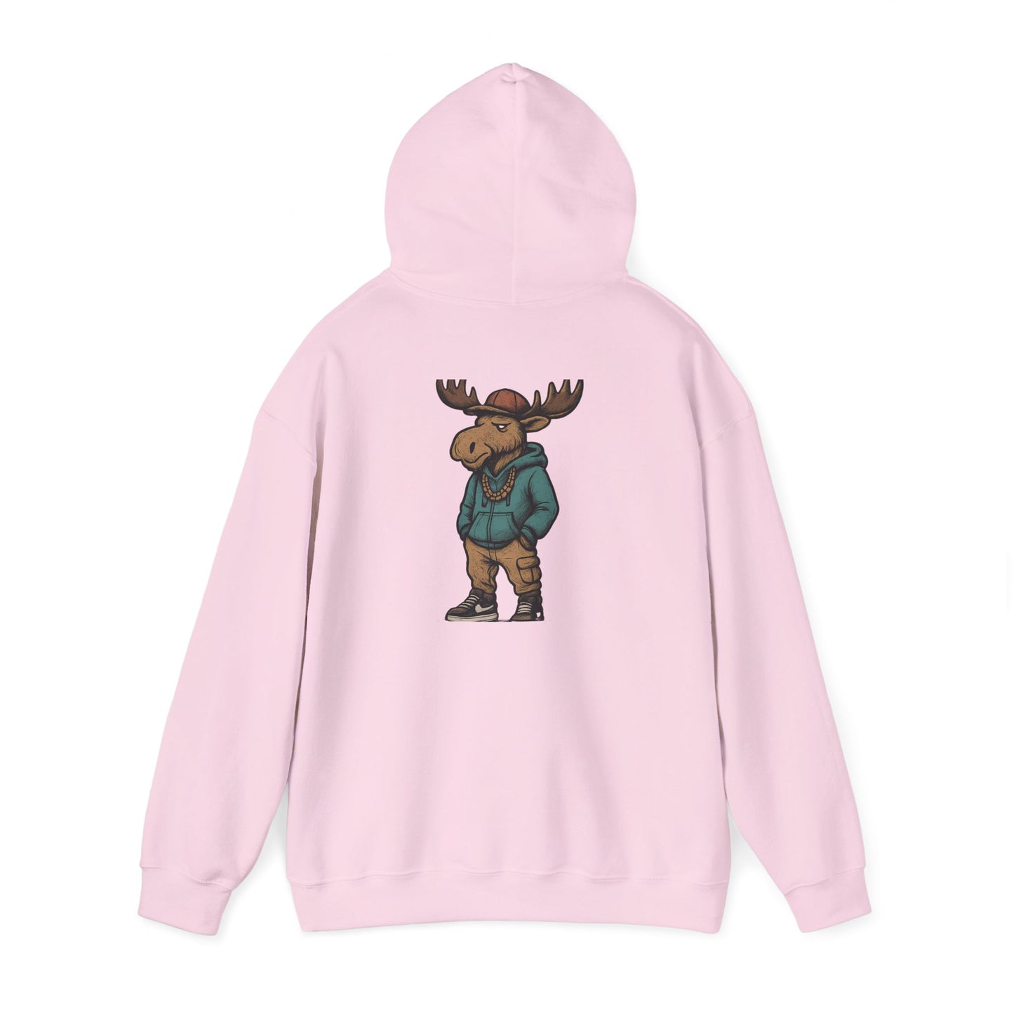 Moose Hoodie — Casual Streetwear Graphic Pullover