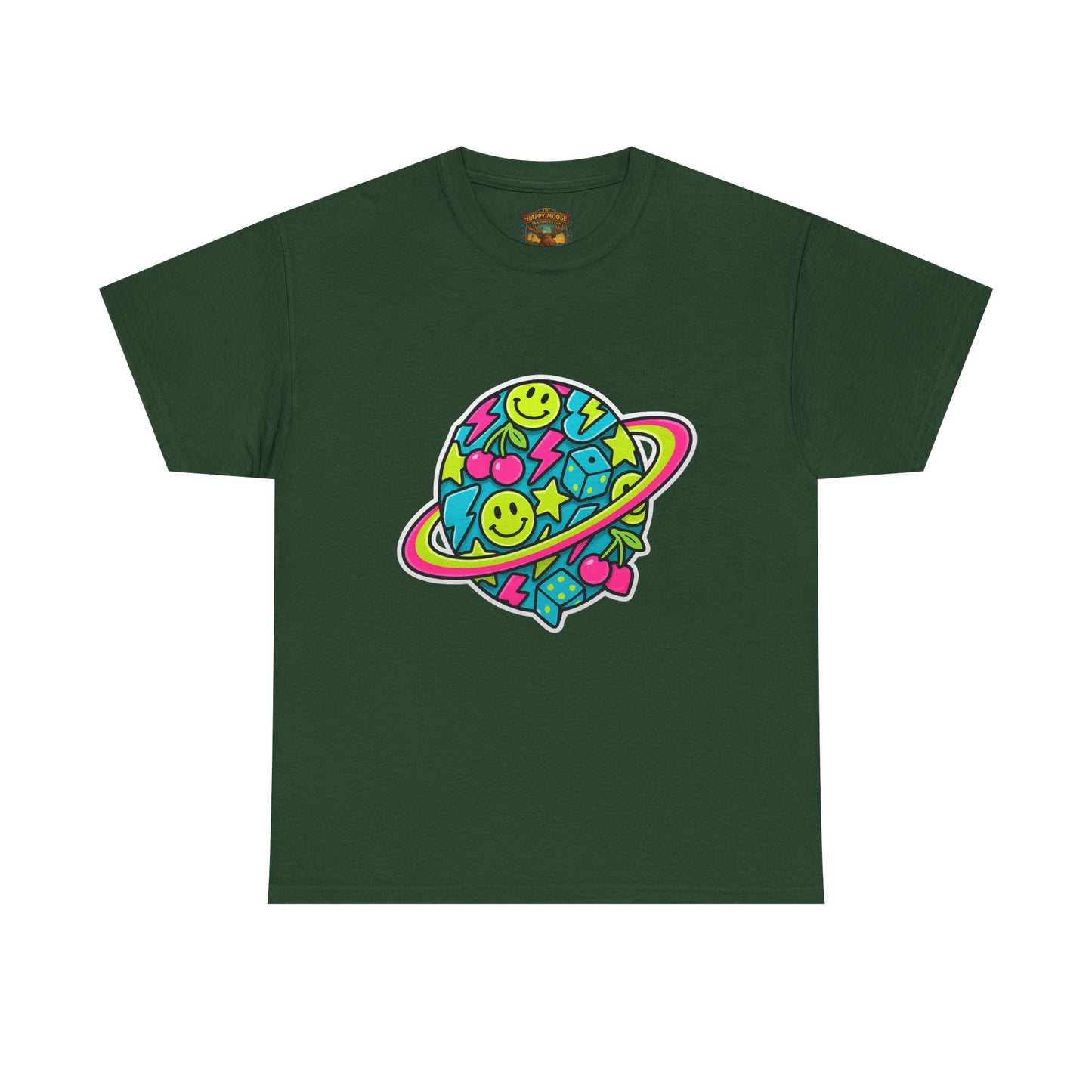 Smiley Planet T-Shirt | Space Cute Graphic Tee