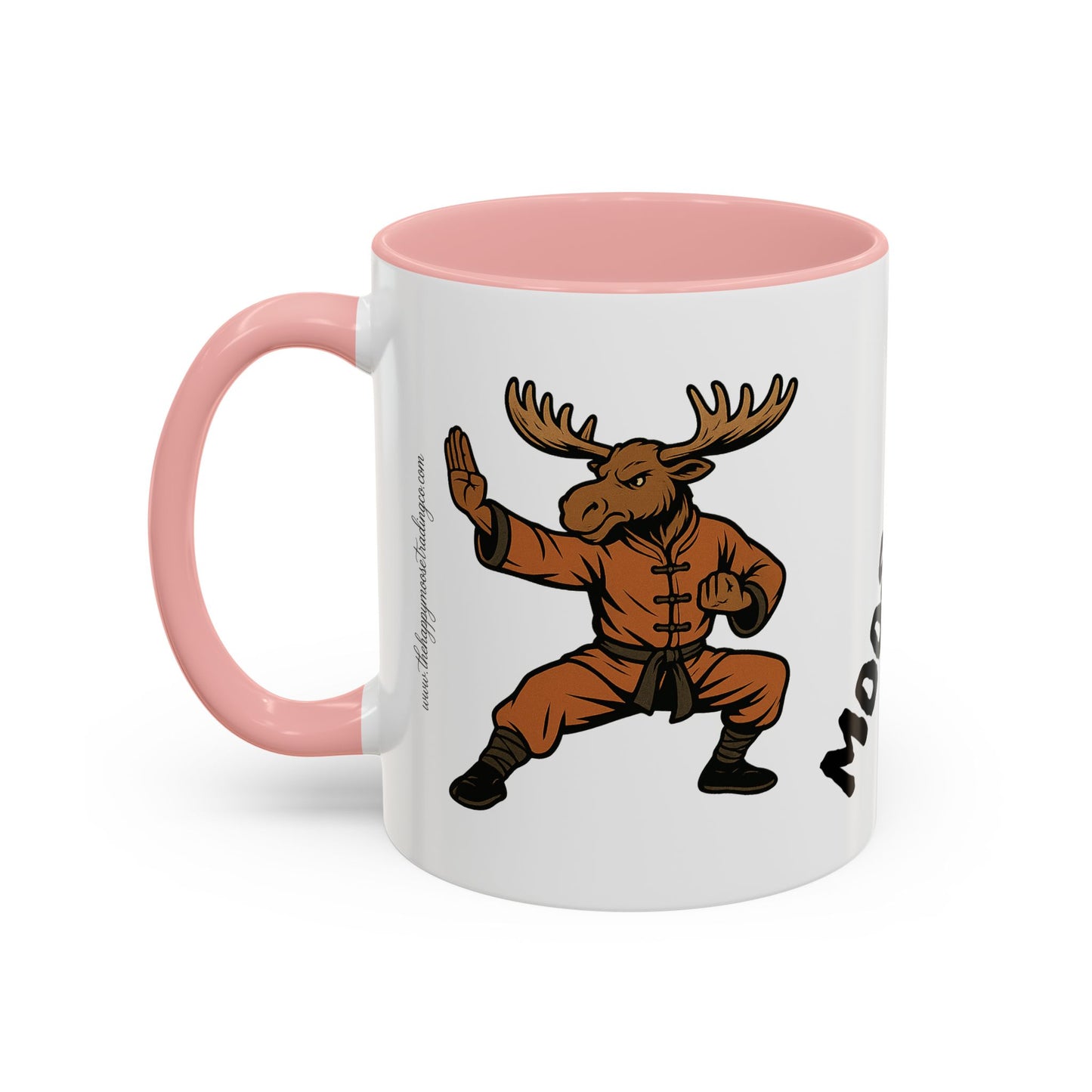 Moose Lee Martial Arts Accent Coffee Mug — Funny Moose Kung Fu 11/15oz