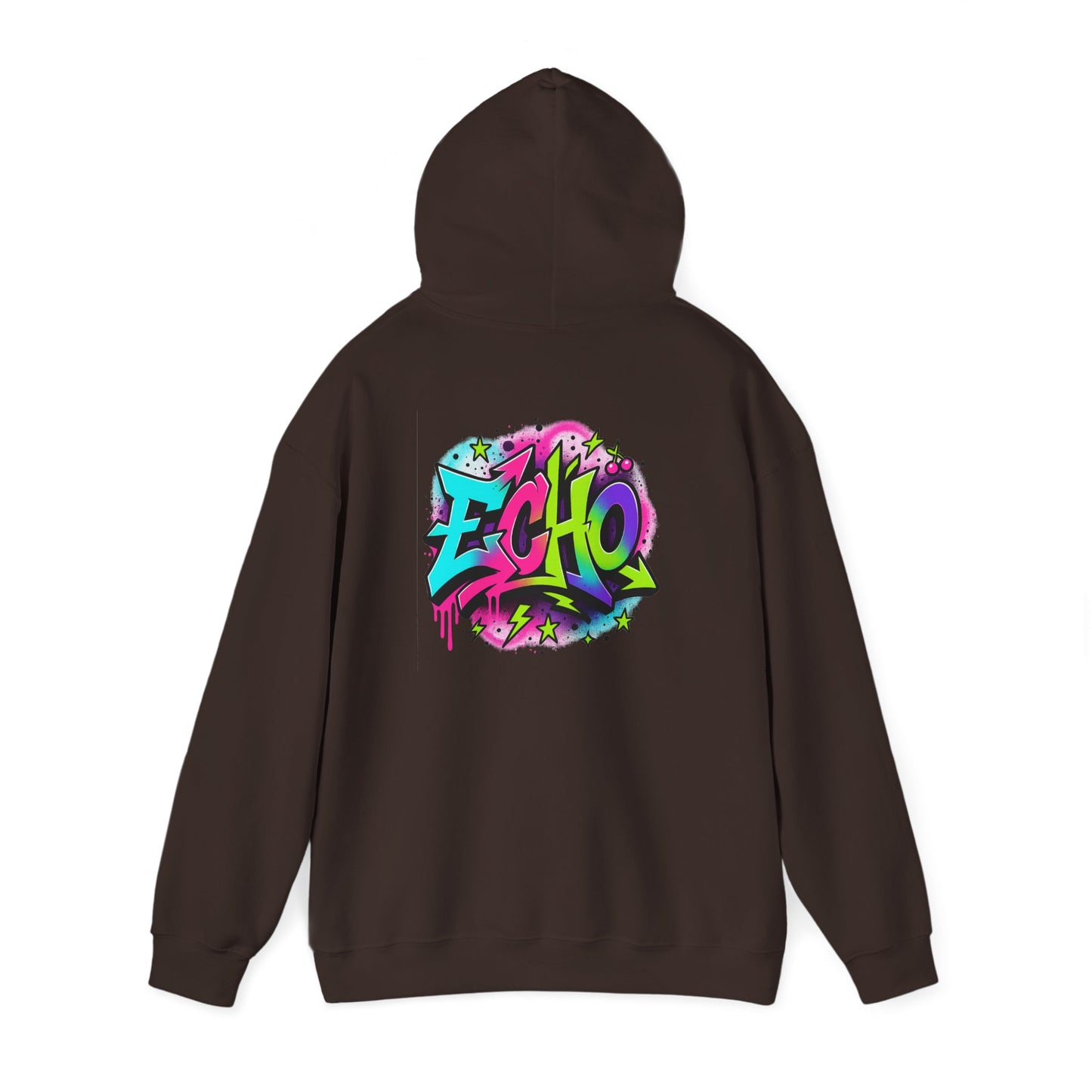 Graffiti "ECHO" Hoodie – Street Art Graphic Pullover