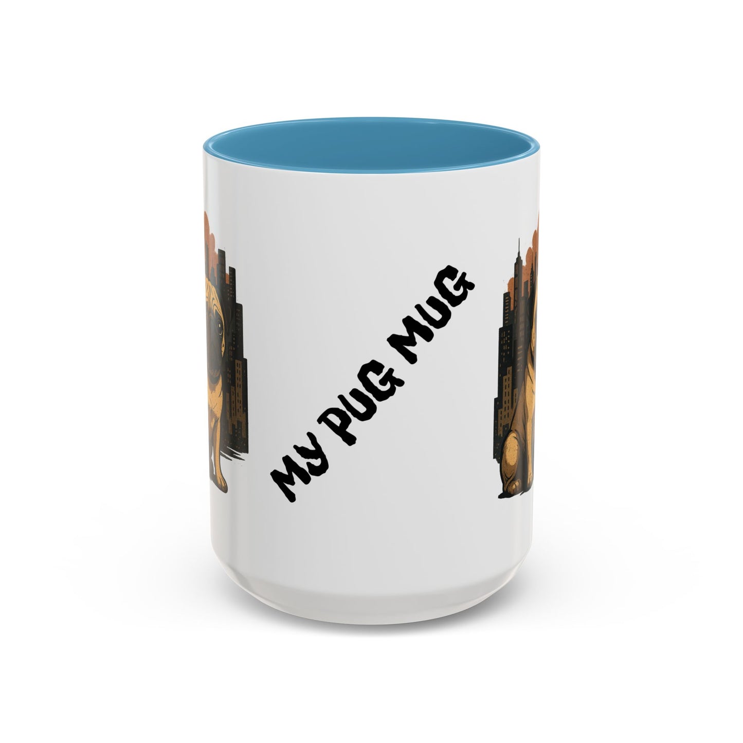 My Pug Mug Coffee Mug — Rustic Mountain Sunset Design