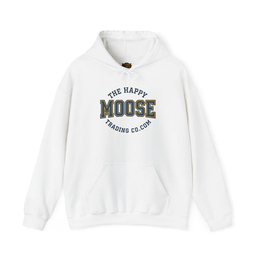 Moose Trading Co. Logo Hoodie — "The Happy Moose" Graphic Sweatshirt