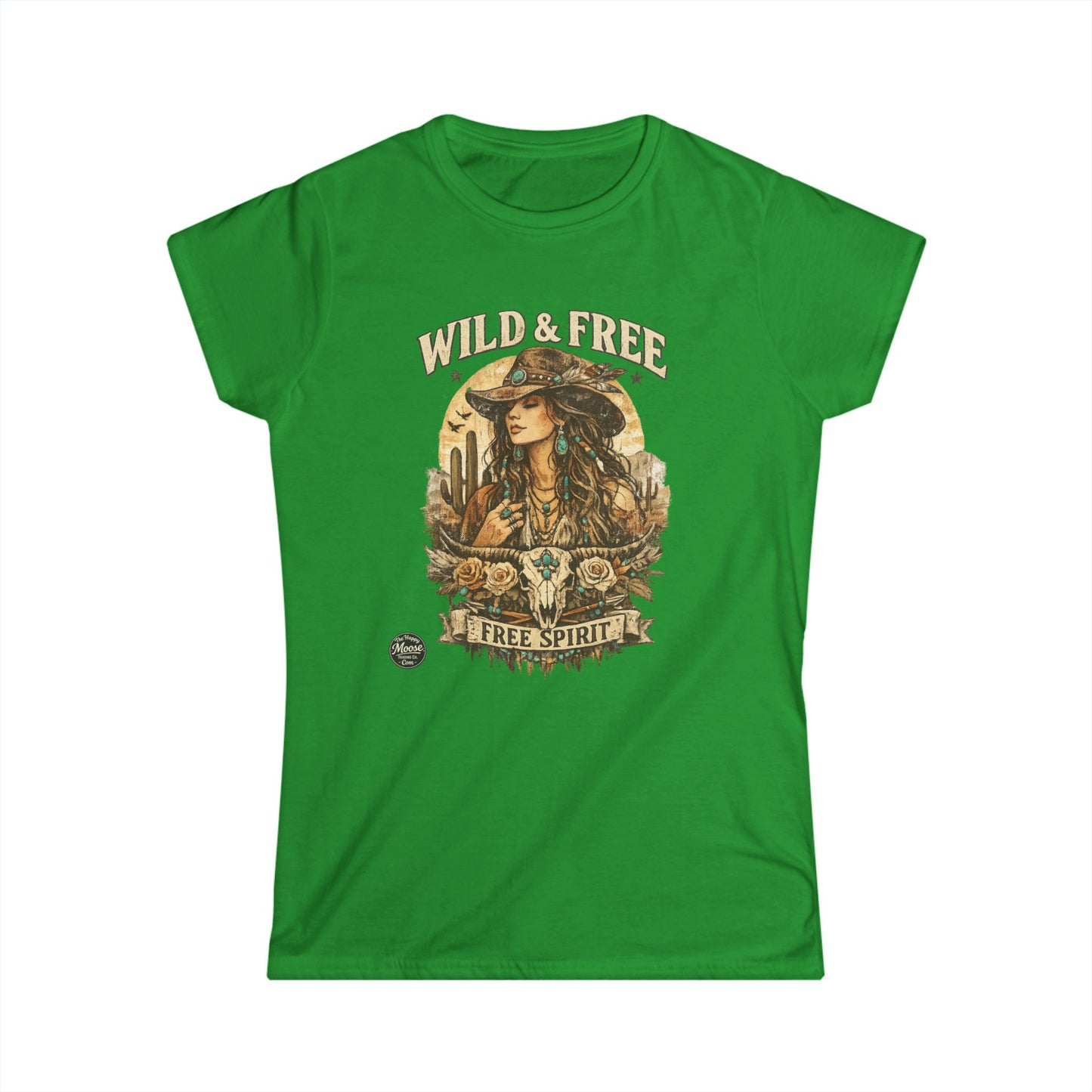 Wild & Free 'Free Spirit' Boho Western Women's Tee