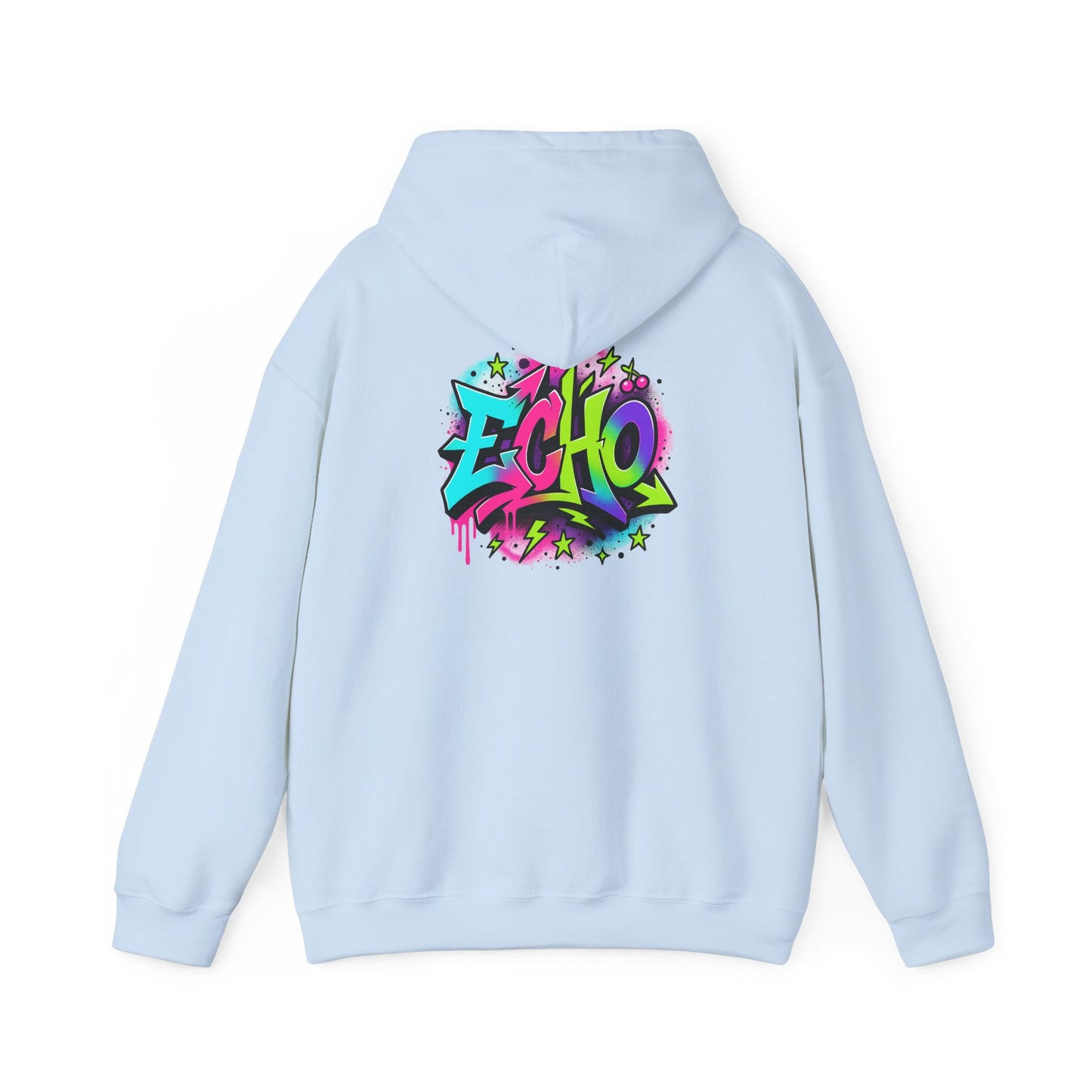 Echo Graffiti Hoodie — Colorful Street Art Pullover