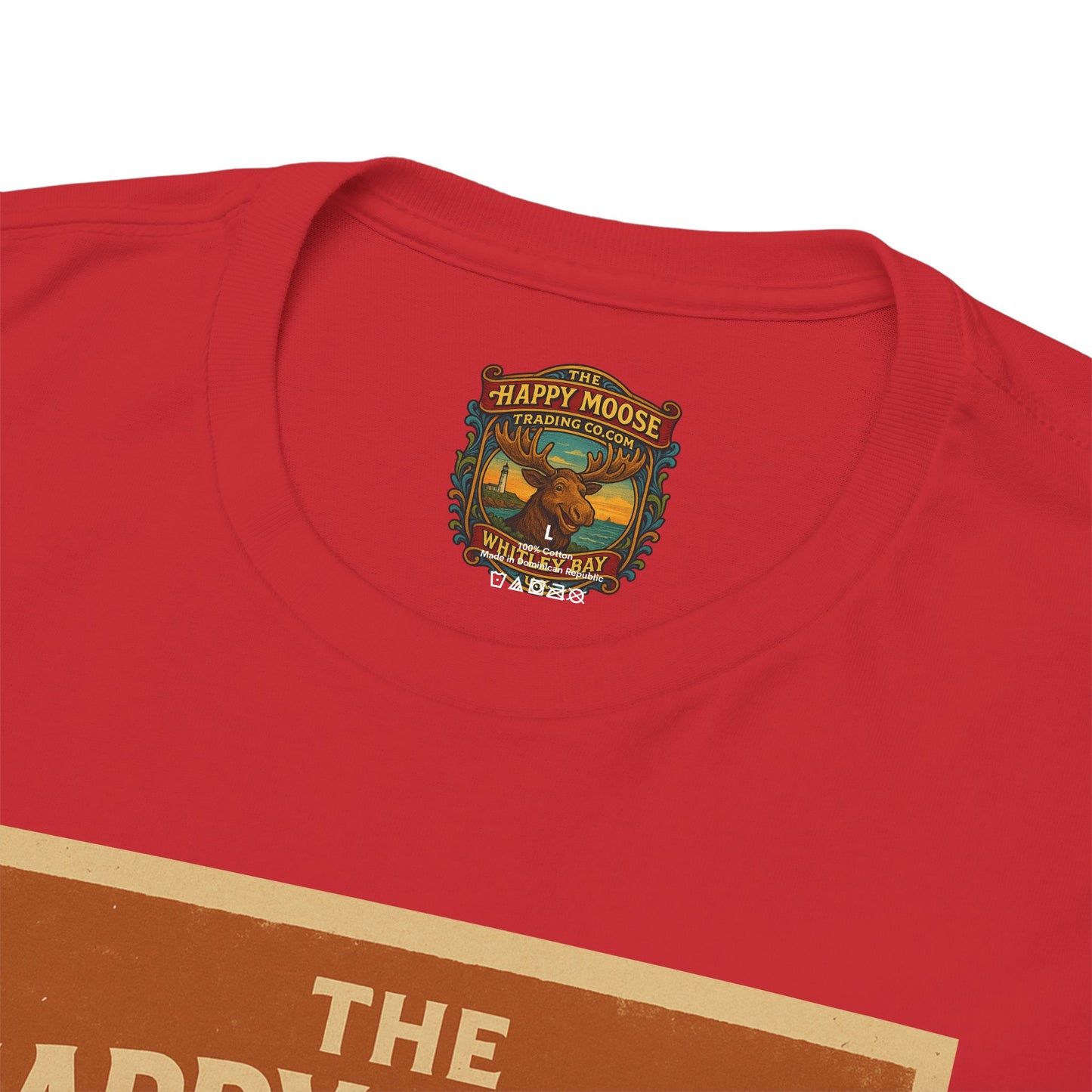 Happy Moose Motorcycle Club T-Shirt | Moose Biker Graphic