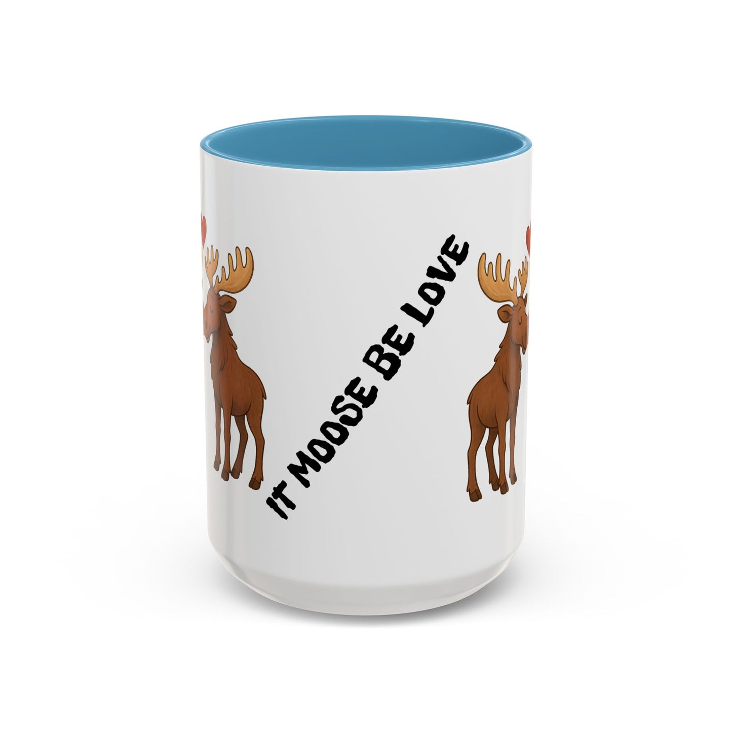 It Moose Be Love Coffee Mug — Cute Romantic Moose Couples Accent Mug (11/15oz)
