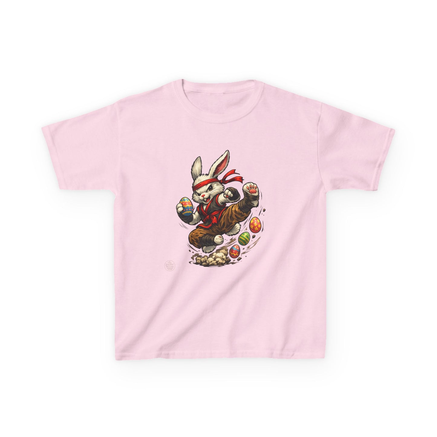 Kids Tee — Playful Easter Bunny with Colorful Eggs