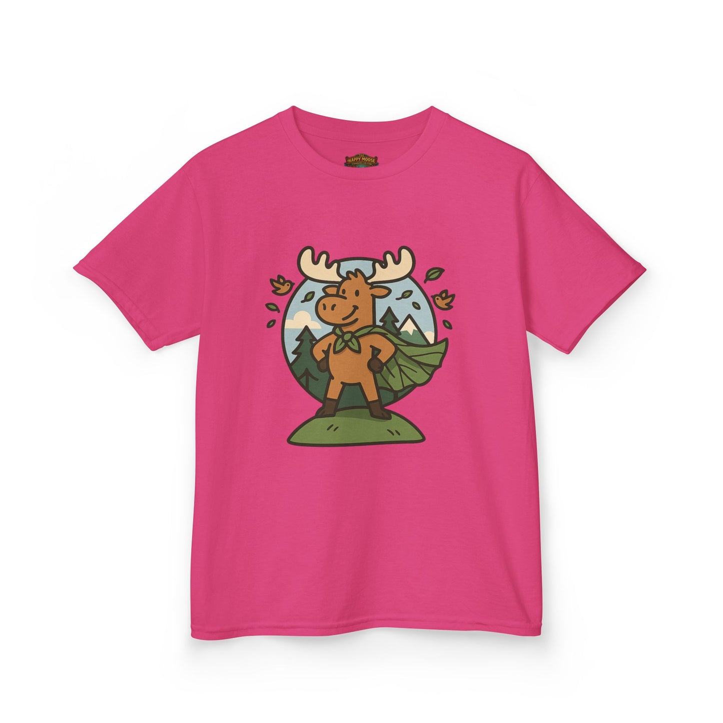 Kids Moose Graphic Tee — Cute Woodland Animal Shirt for Children