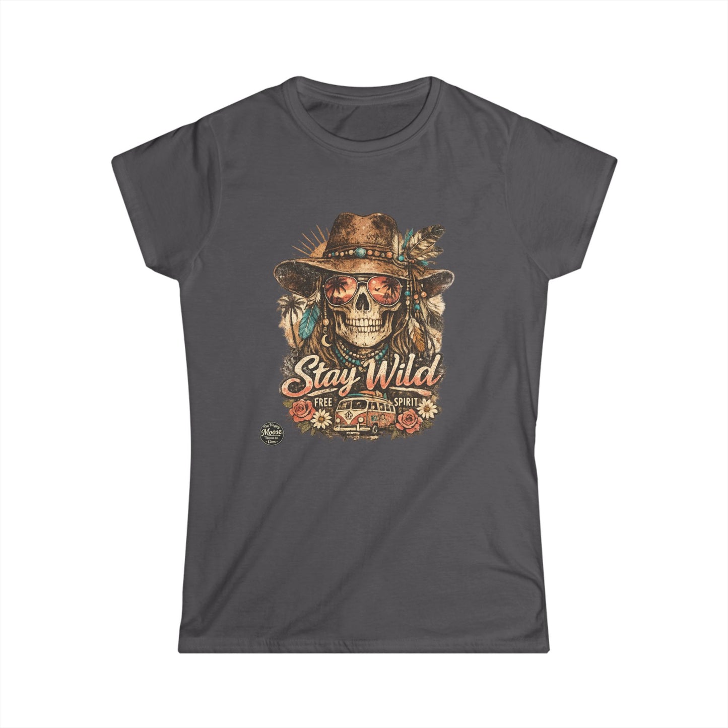Stay Wild Skull Cowboy Women's Graphic Tee