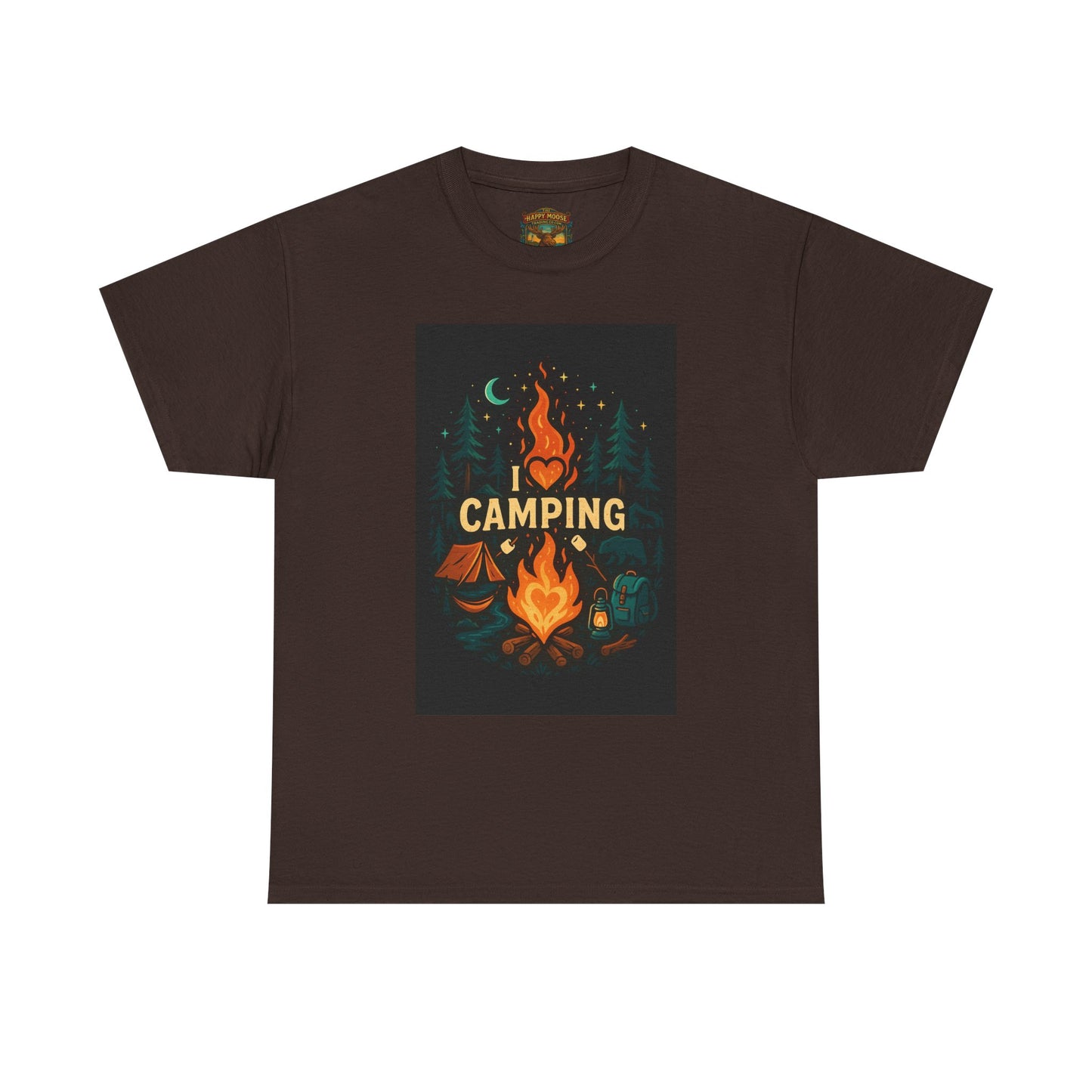 Camping Campfire Graphic Tee | Outdoor Adventure Shirt