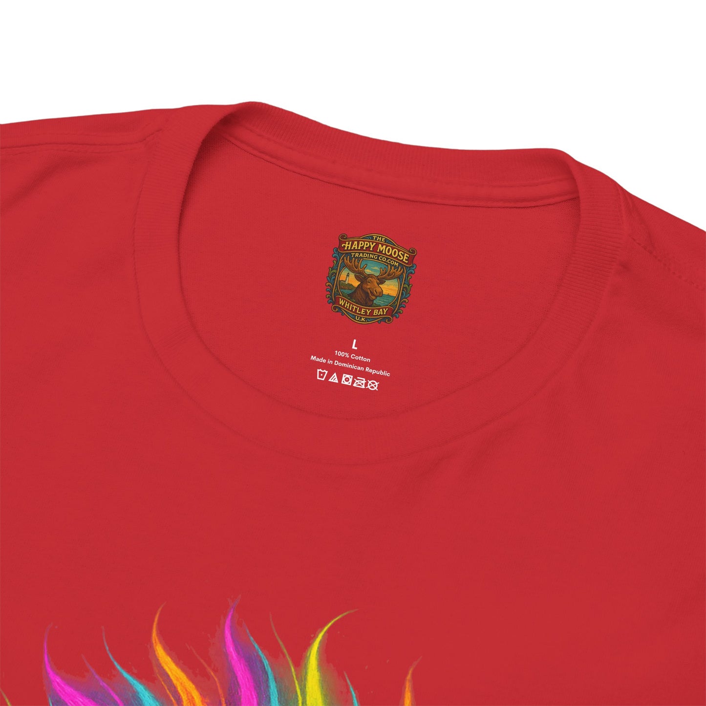 Colorful Highland Cow T-Shirt — Vibrant Rainbow Yak Graphic Tee