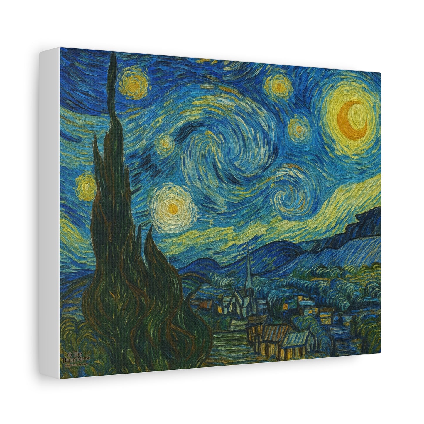Starry Night Matte Canvas Print — Stretched 1.25" Wall Art