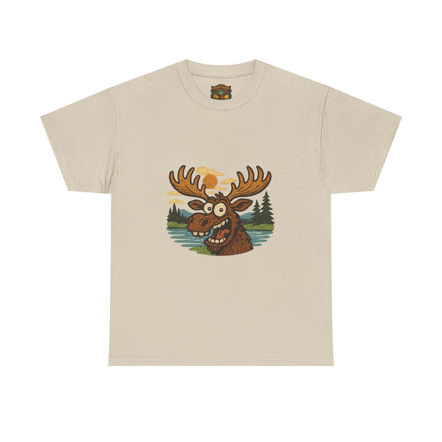 Moose Lake Graphic Tee — Funny Woodland Moose T-Shirt
